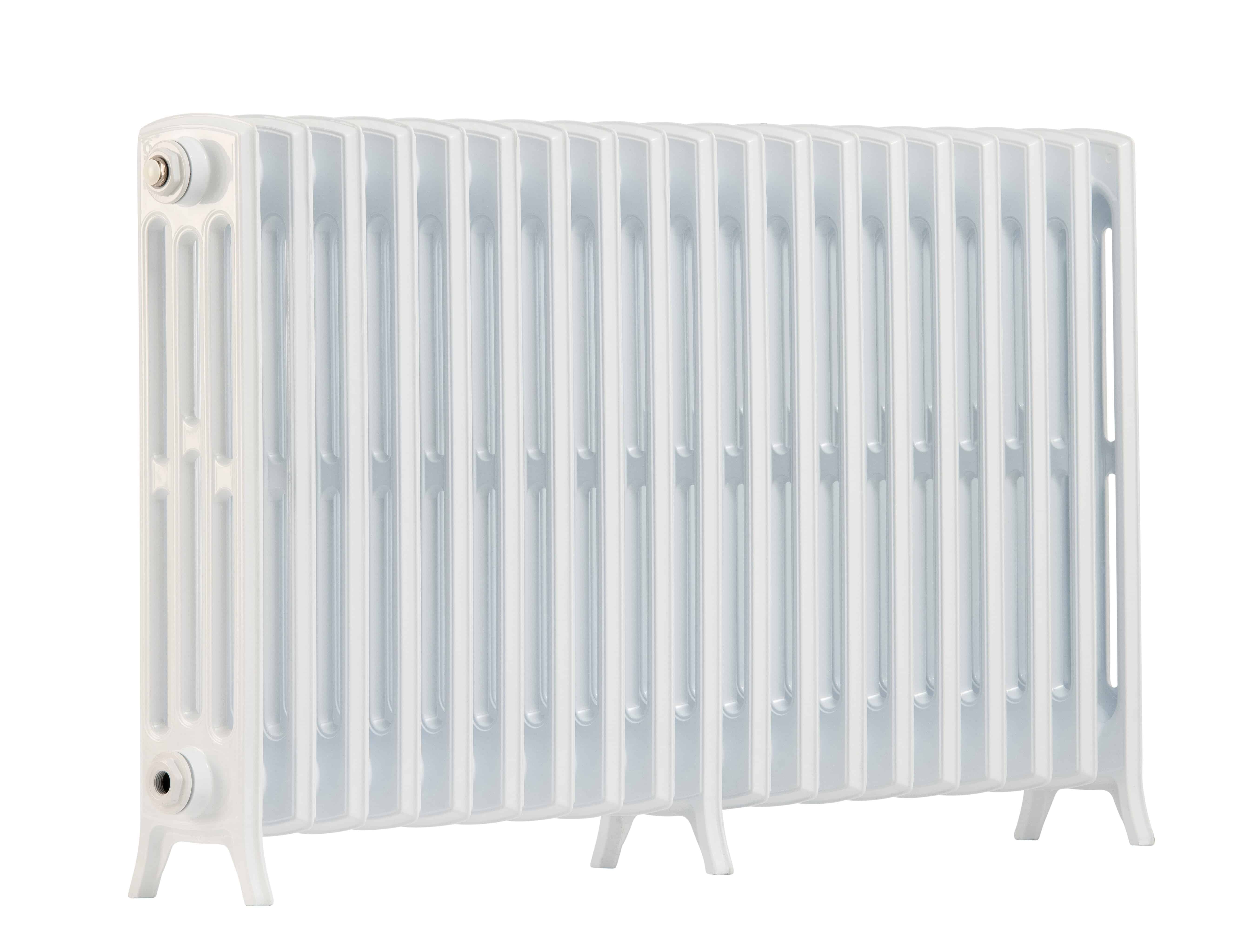 White Arroll Aluminium Edwardian Style Radiators For Sale