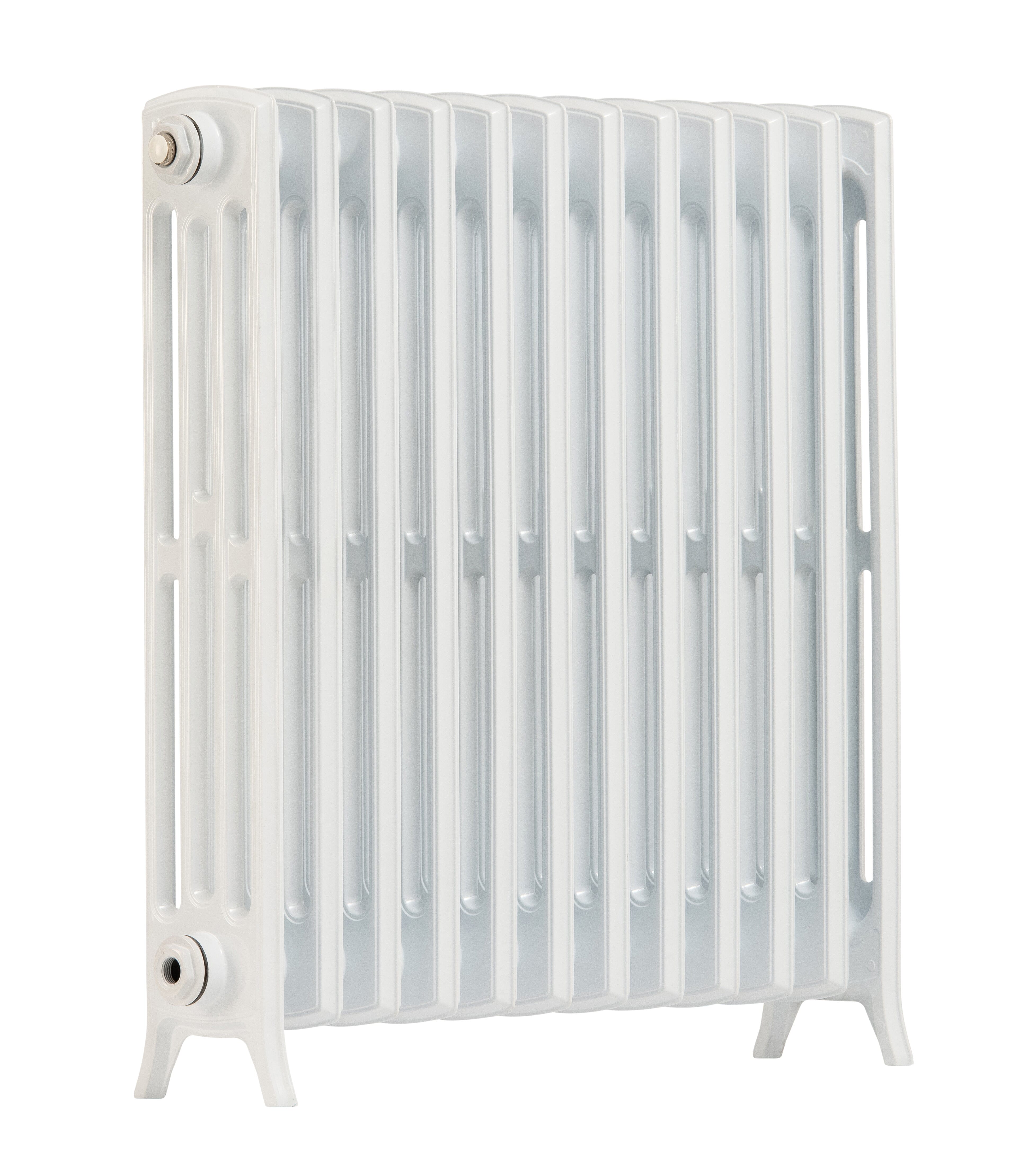 White Arroll Aluminium Edwardian Radiator 750mm Tall - NE750-12-9016