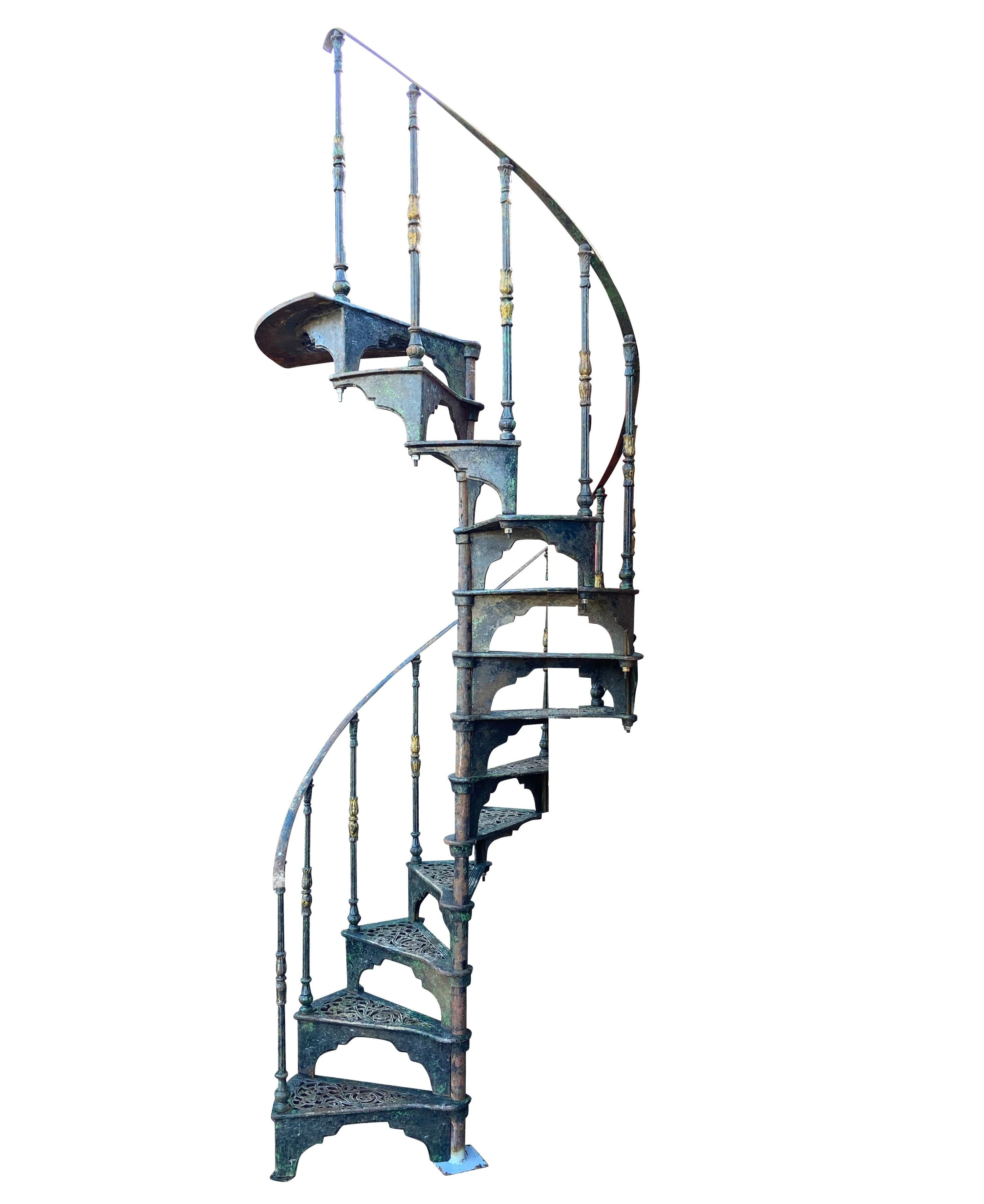 Genuine Reclaimed Cast Iron Spiral Staircase - 9603