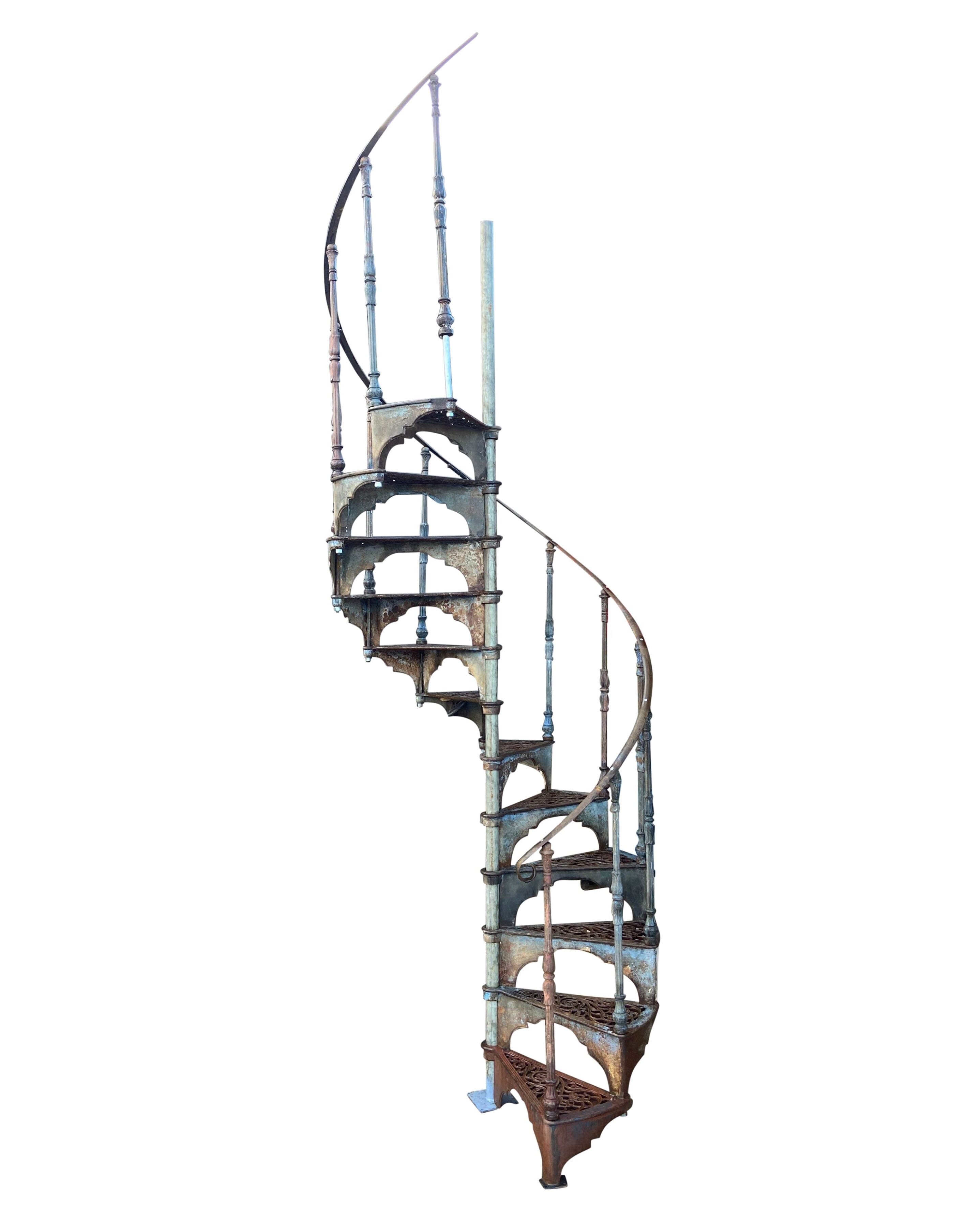Reclaimed Cast Iron Haywards Spiral Staircase - 9604