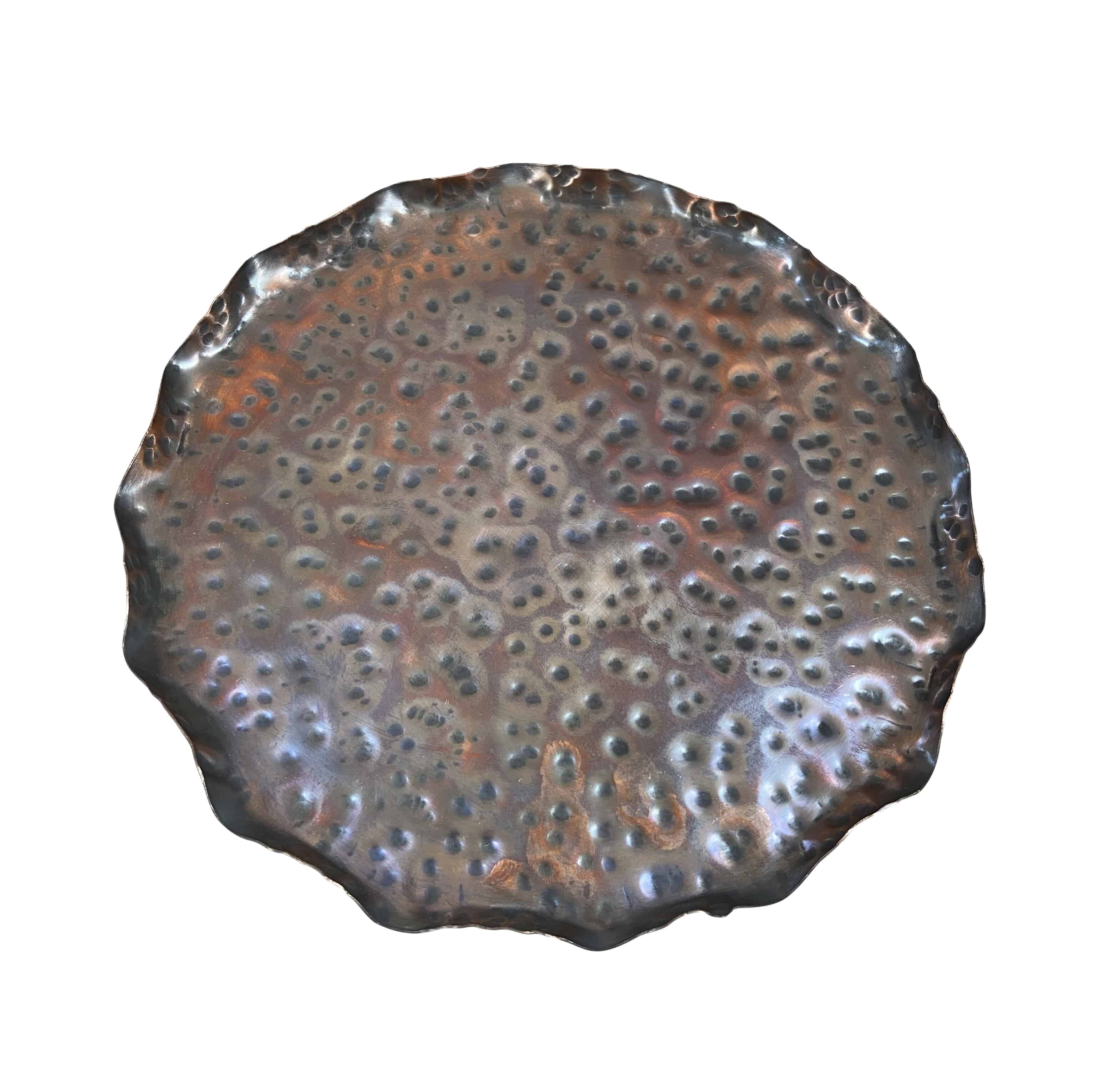 8" Copper Plant Pot Saucer 