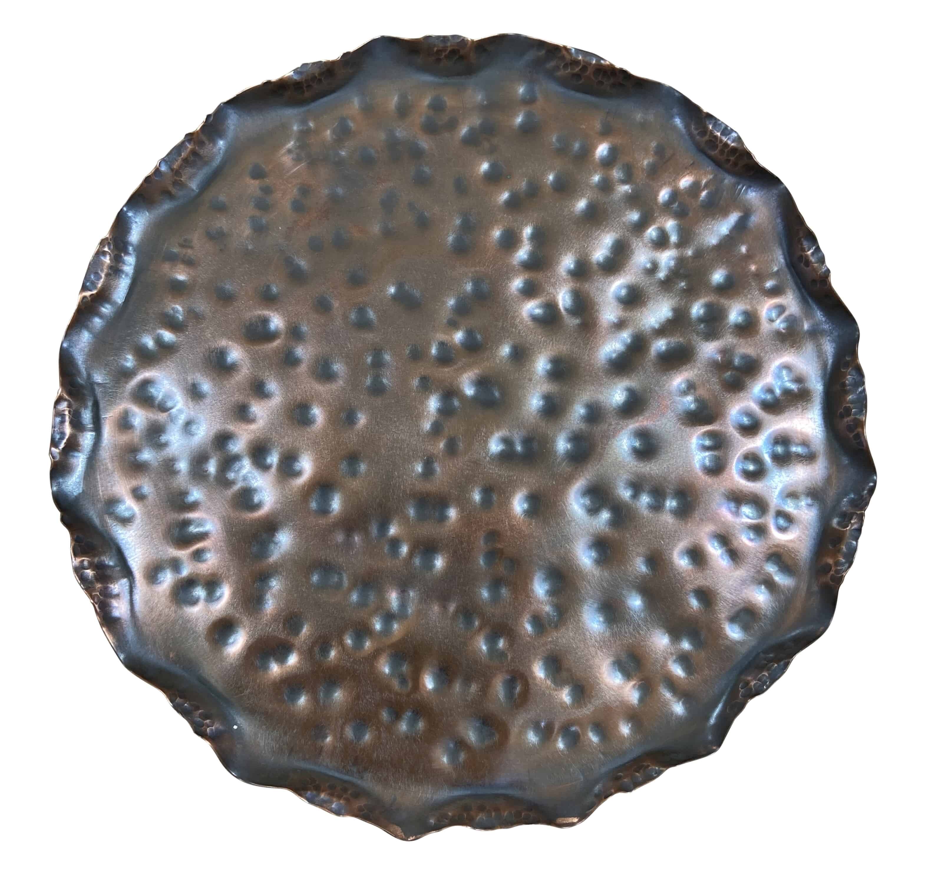 10" Copper Plant Pot Saucer 