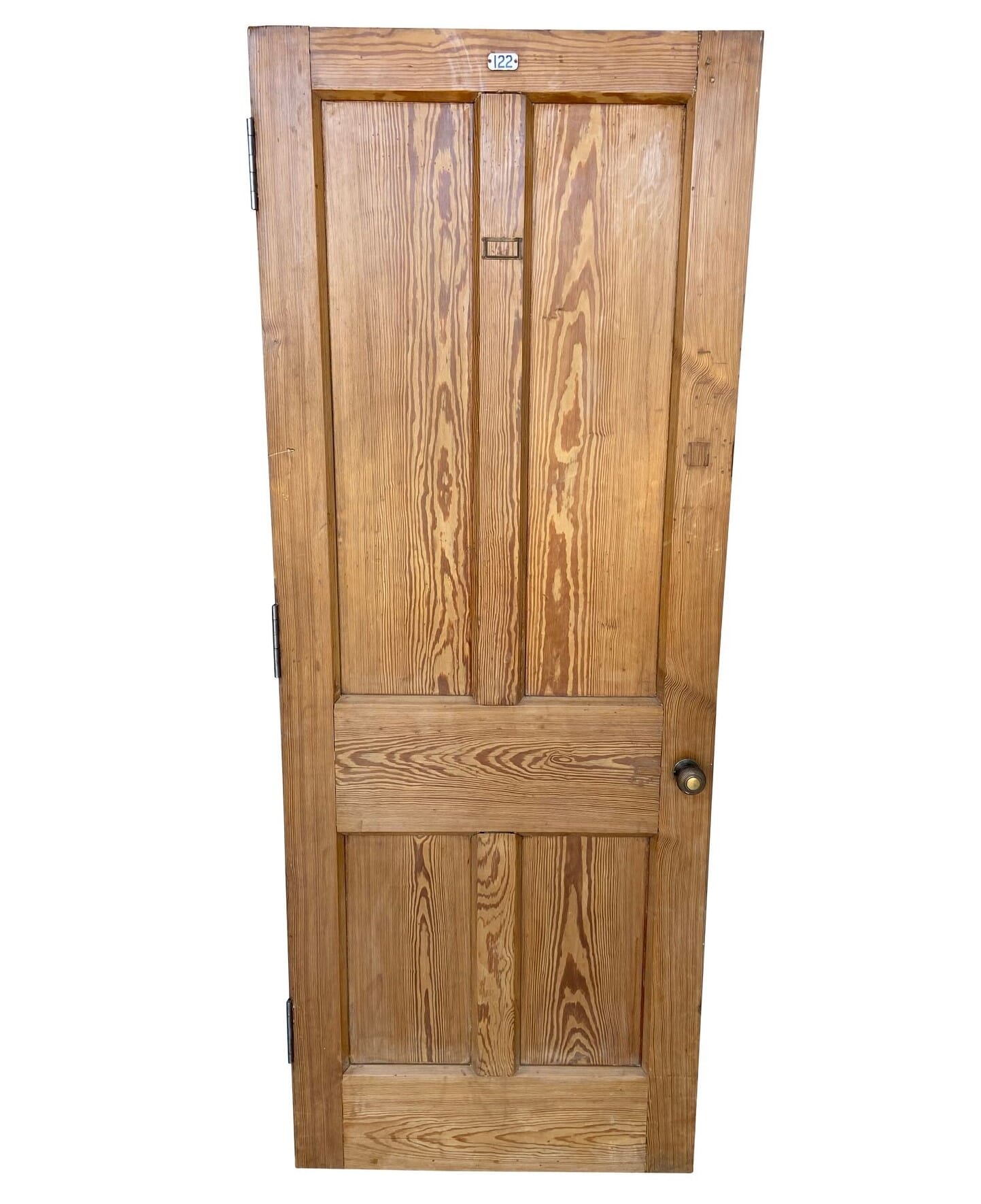 Reclaimed Pitch Pine Solid Internal Door - C - 9686C