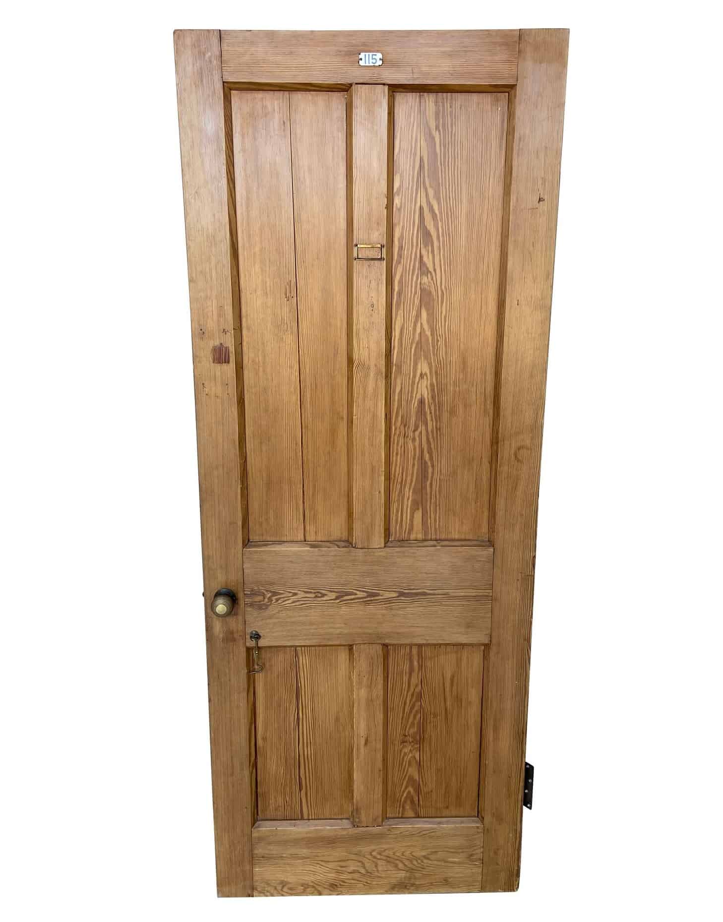 Reclaimed Pitch Pine Solid Internal Door - D