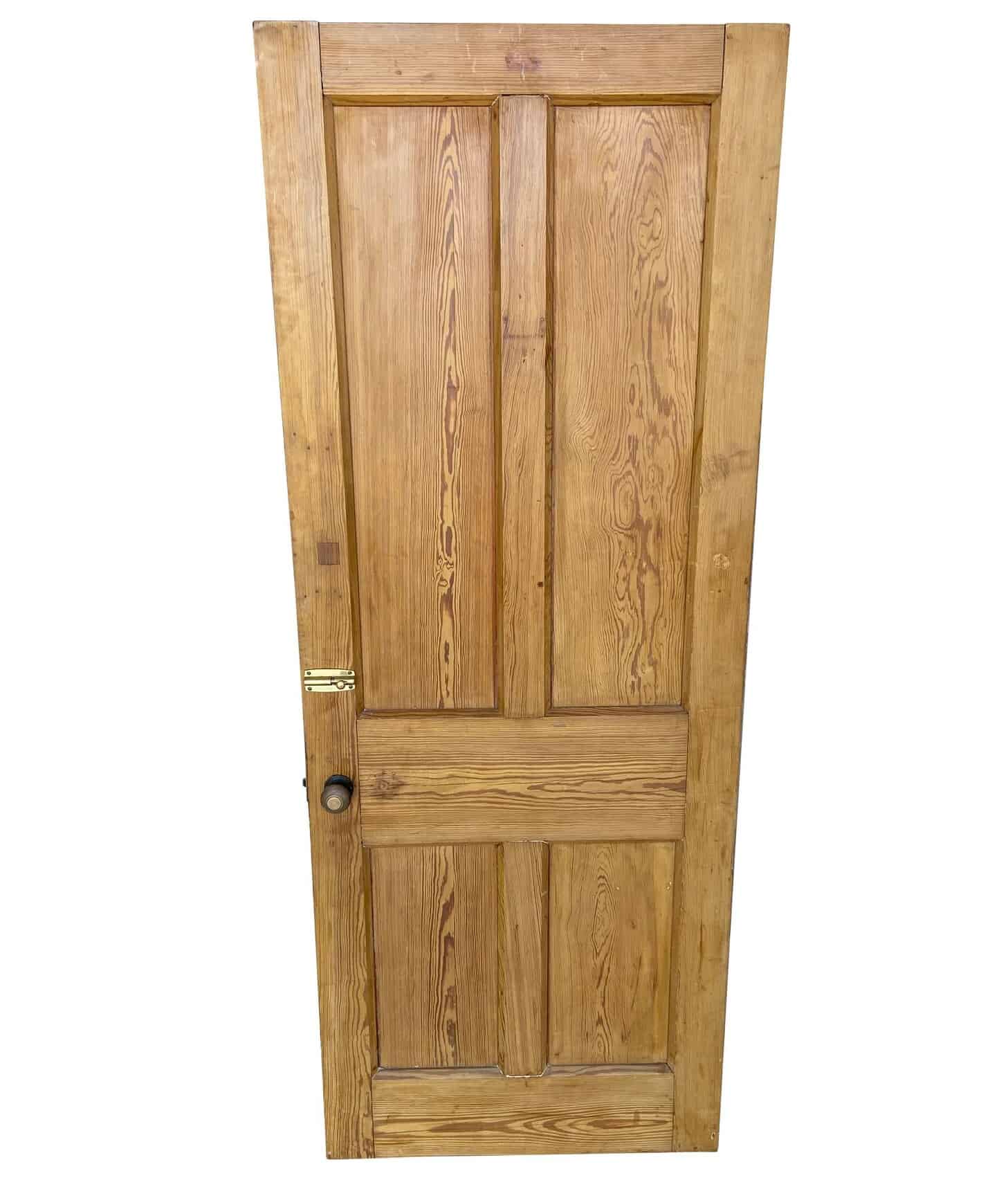 Reclaimed Pitch Pine Solid Internal Door - F