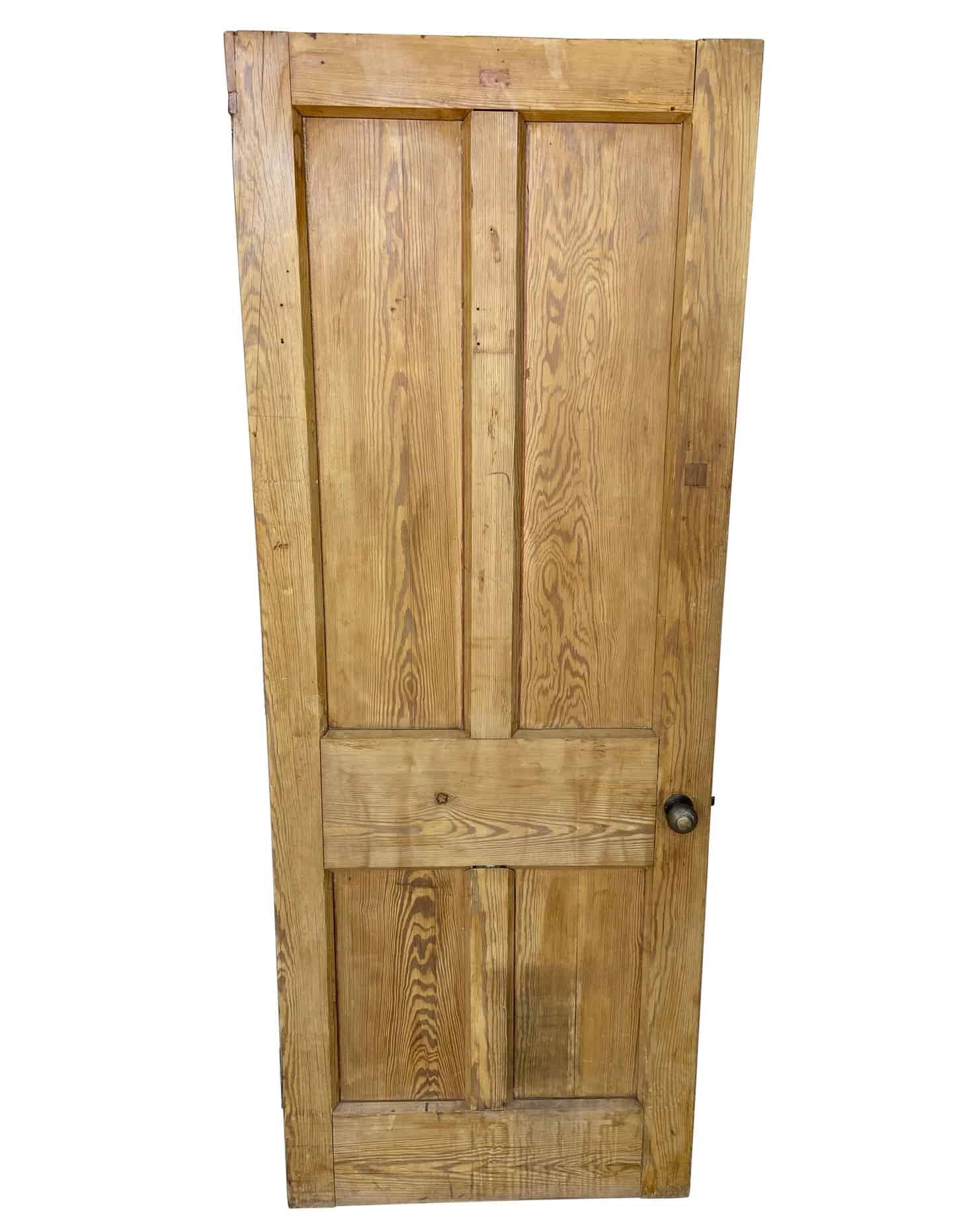 Reclaimed Pitch Pine Solid Internal Door - G