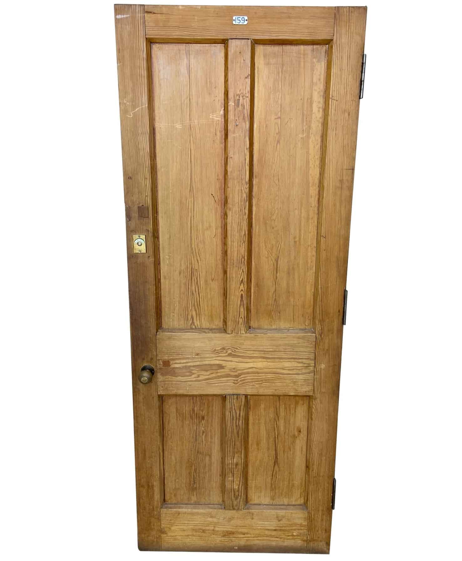 Reclaimed Pitch Pine Solid Internal Door - H