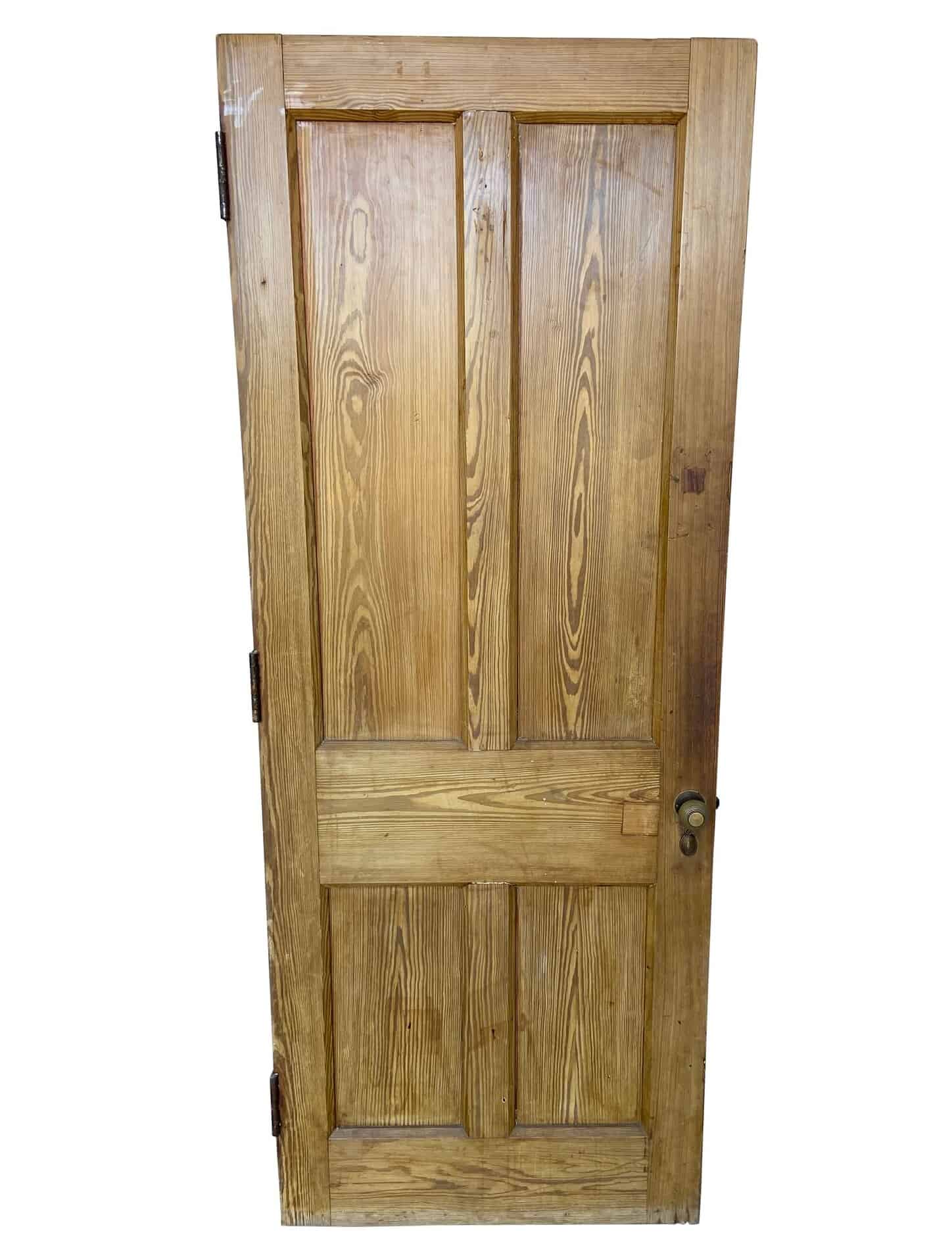Reclaimed Pitch Pine Solid Internal Door - K
