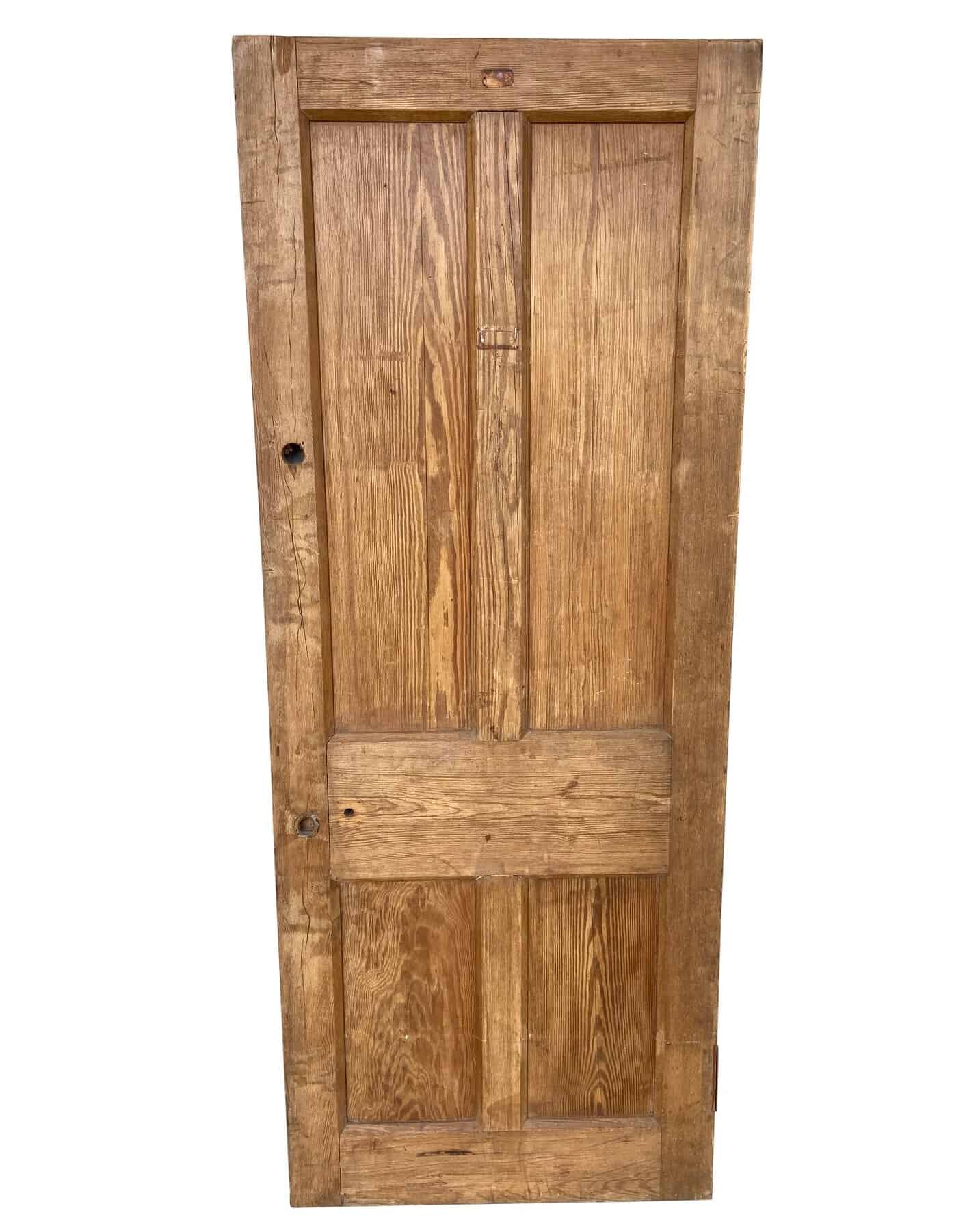 Reclaimed Pitch Pine Solid Internal Door - O