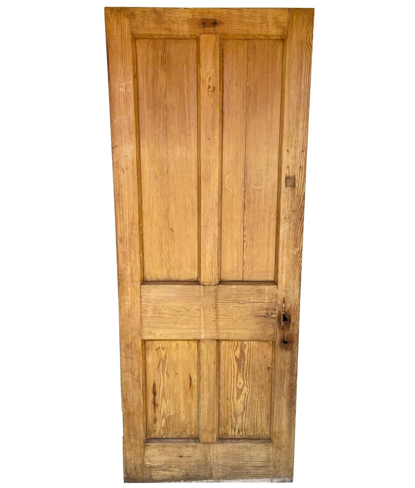 Reclaimed Pitch Pine Solid Internal Door - Q