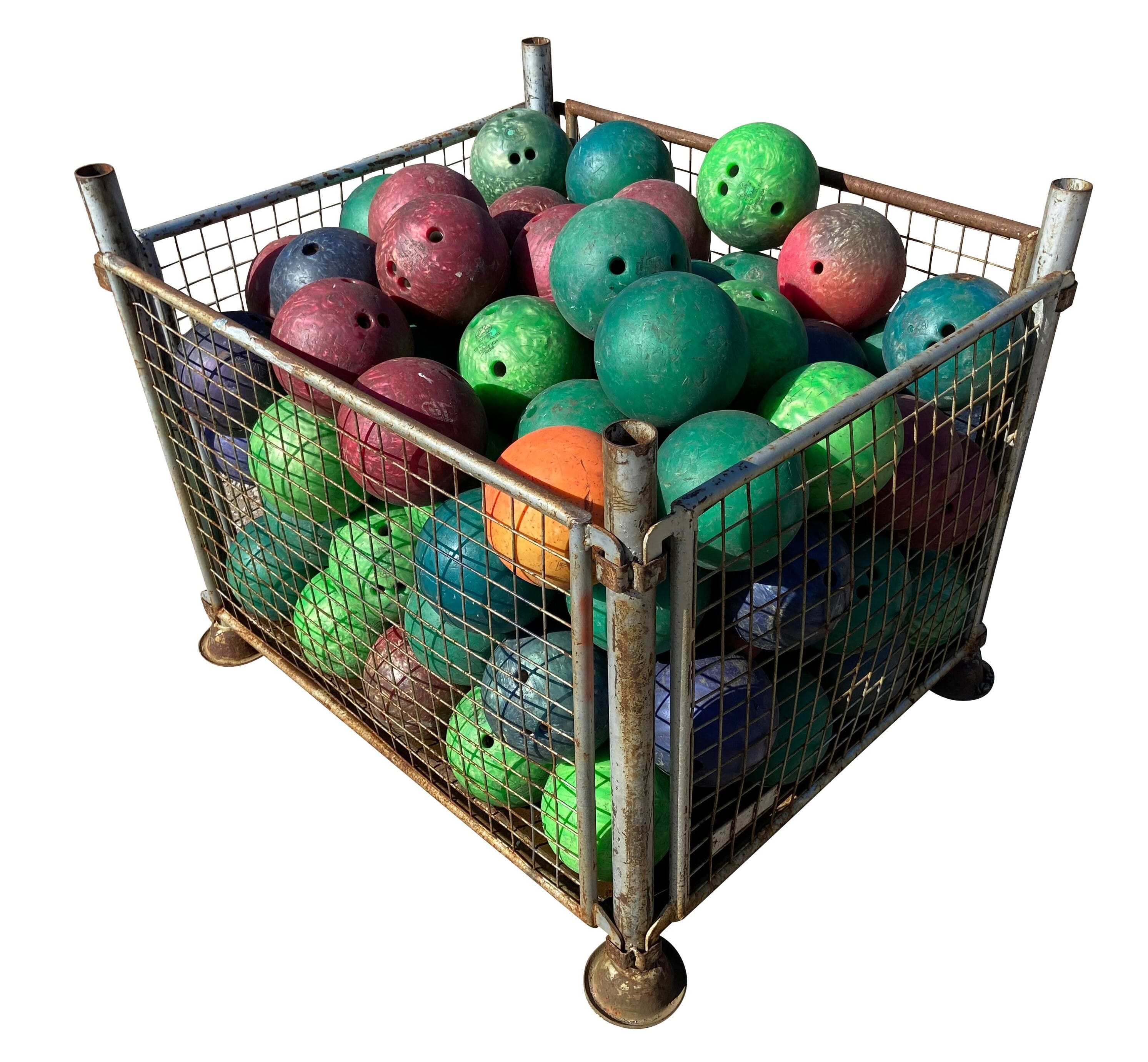 Job Lot of 99 Original Ten Pin Bowling Alley Balls - 8102