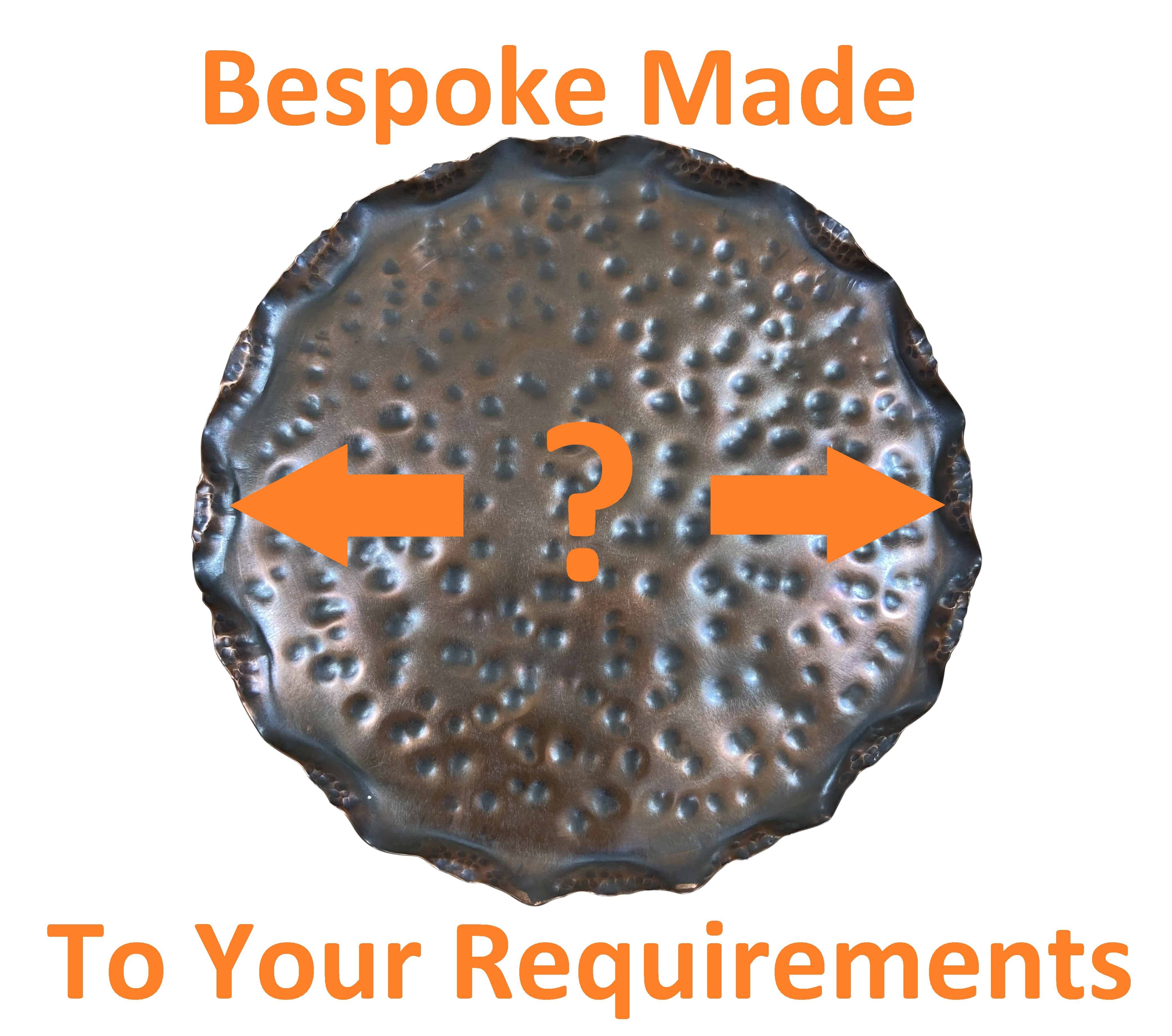Bespoke Made Copper Plant Pot Saucers 