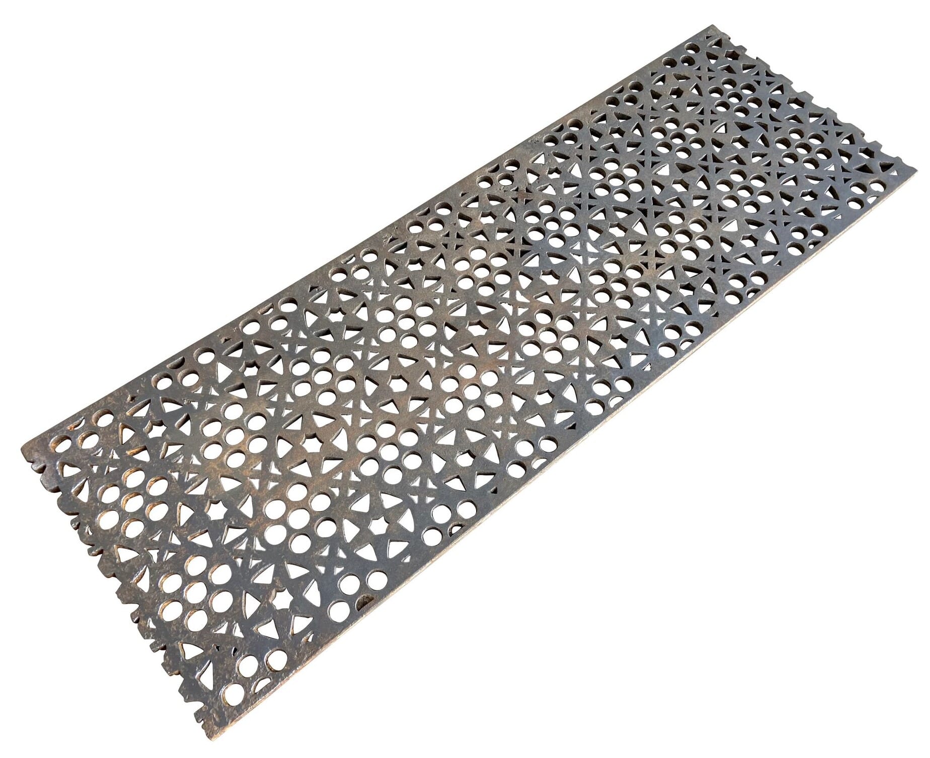 Antique Genuine Old Cast Iron Floor Grids / Grilles - 9626D