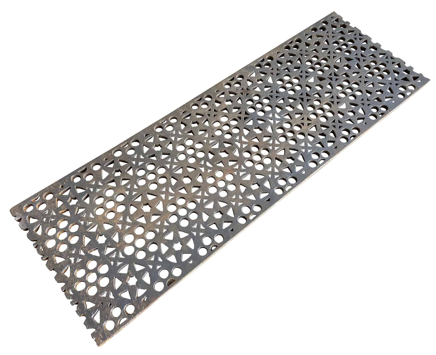 Antique Genuine Old Cast Iron Floor Grids / Grilles
