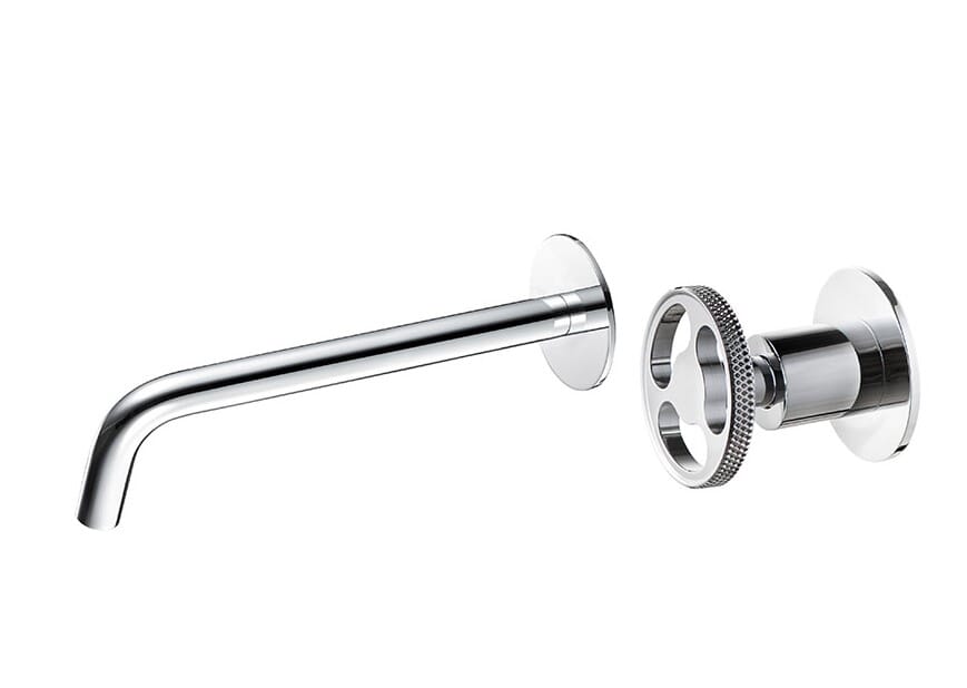 Thomas Crapper Fontley Two-Hole Basin Wall Mixer - TCFO402WSCP