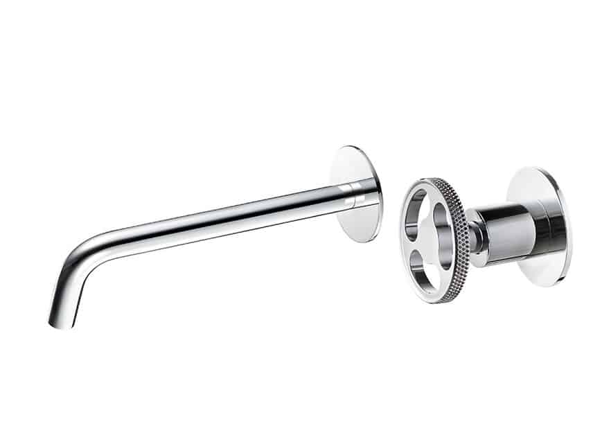 Thomas Crapper Fontley Two-Hole Basin Wall Mixer