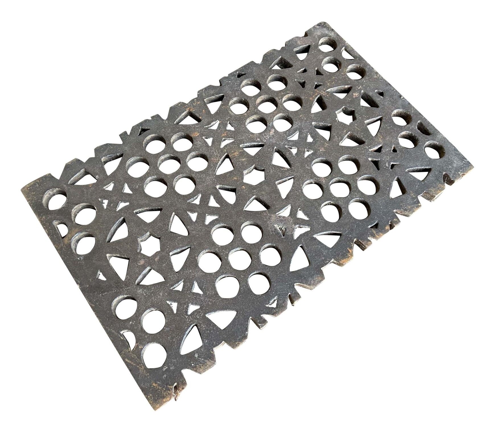 Antique Small Genuine Cast Iron Floor Grids / Grilles - 9627C