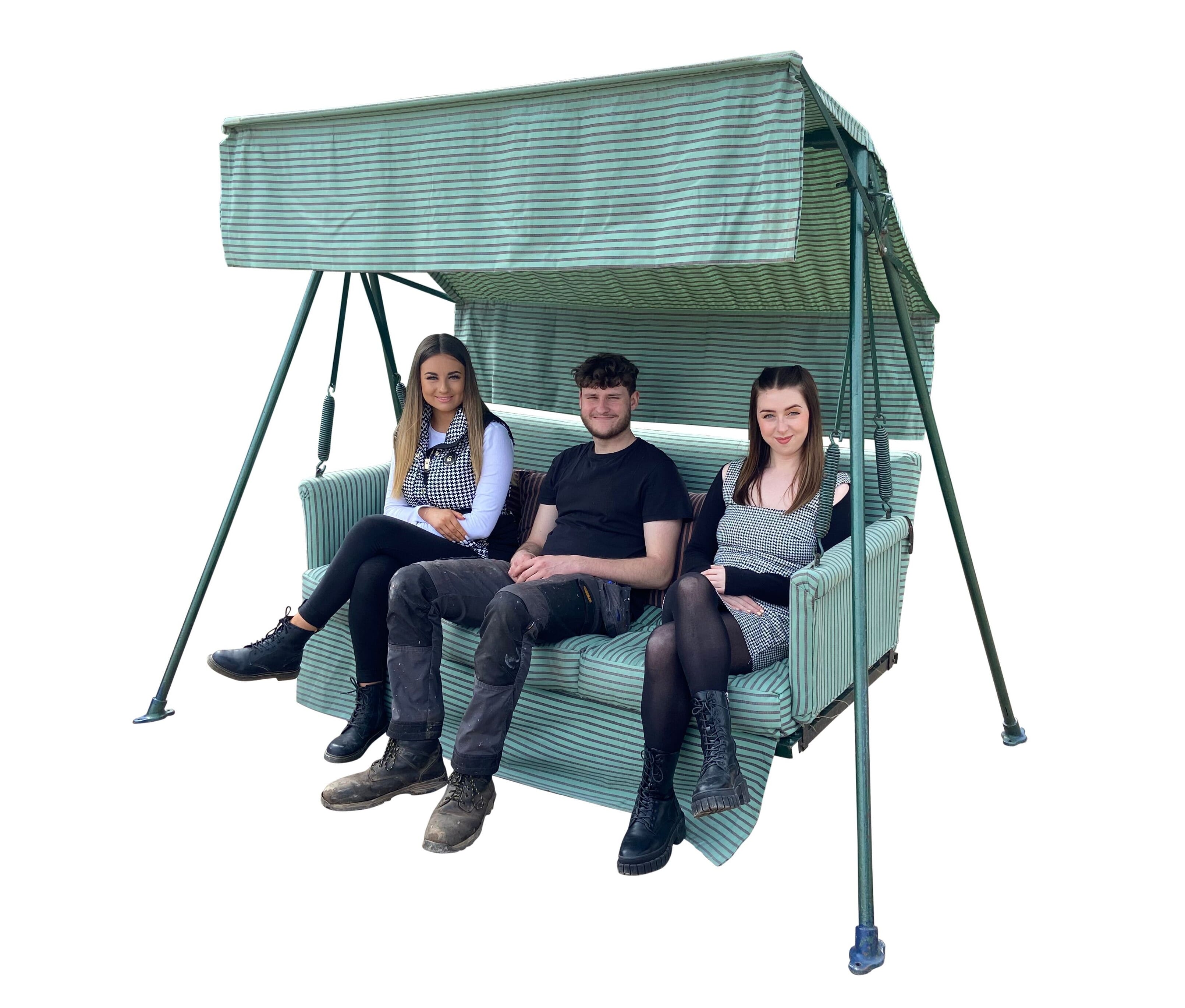 Vintage Original Garden 3 Seater Swing Seat - 9633