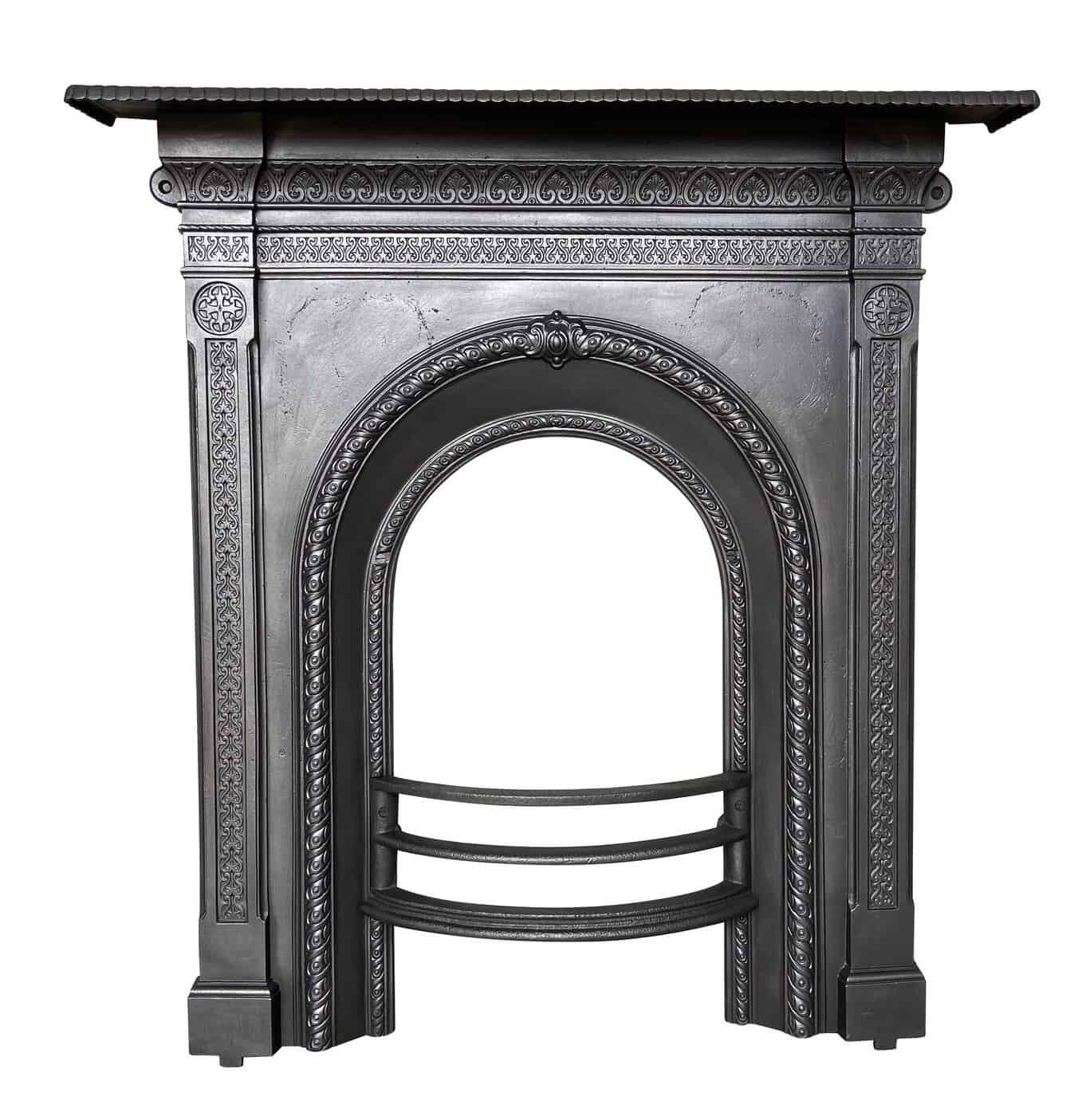 Reclaimed Cast Iron Original Bedroom Fireplace
