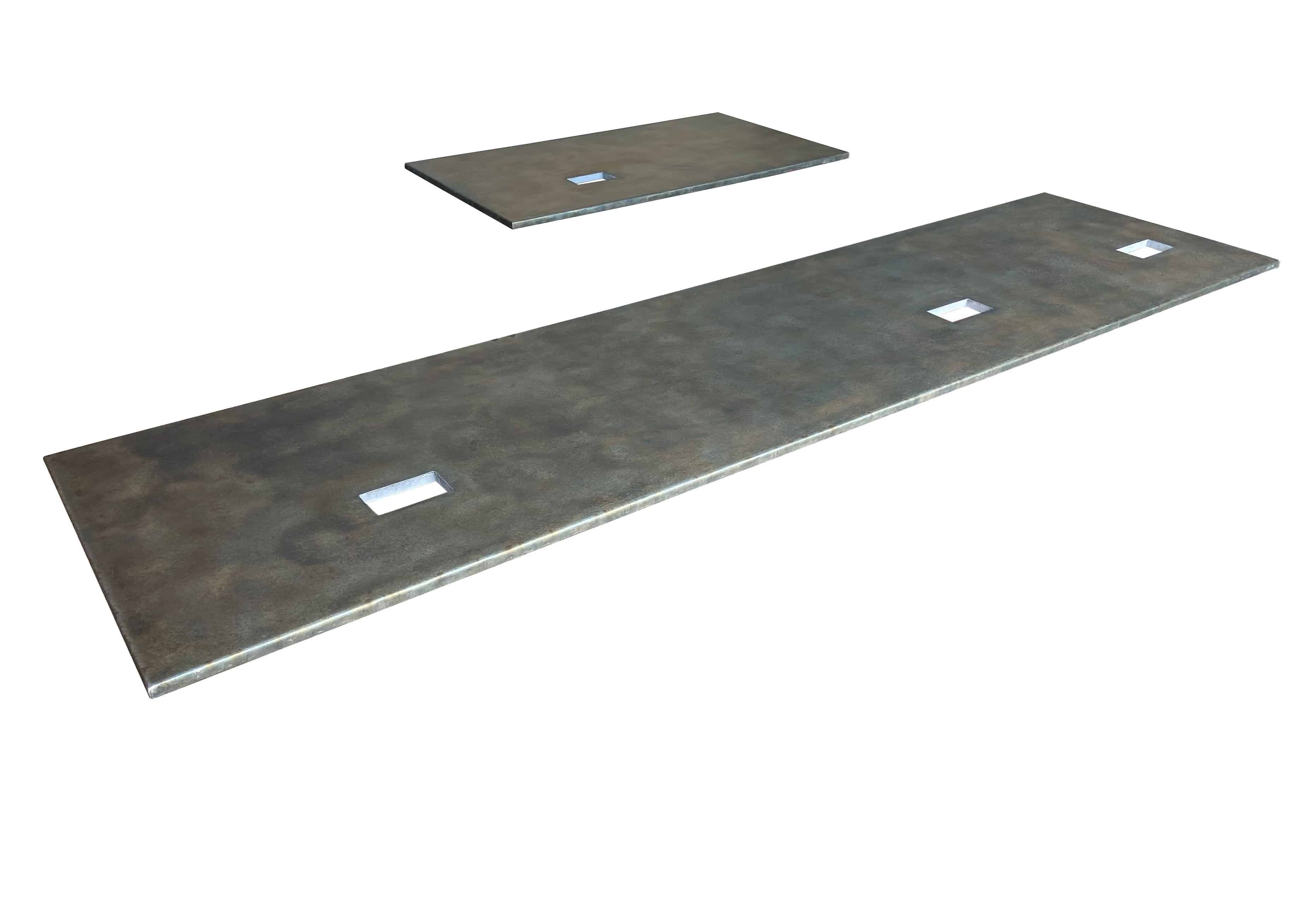 Handmade Bespoke Antique Zinc Kitchen Splashbacks