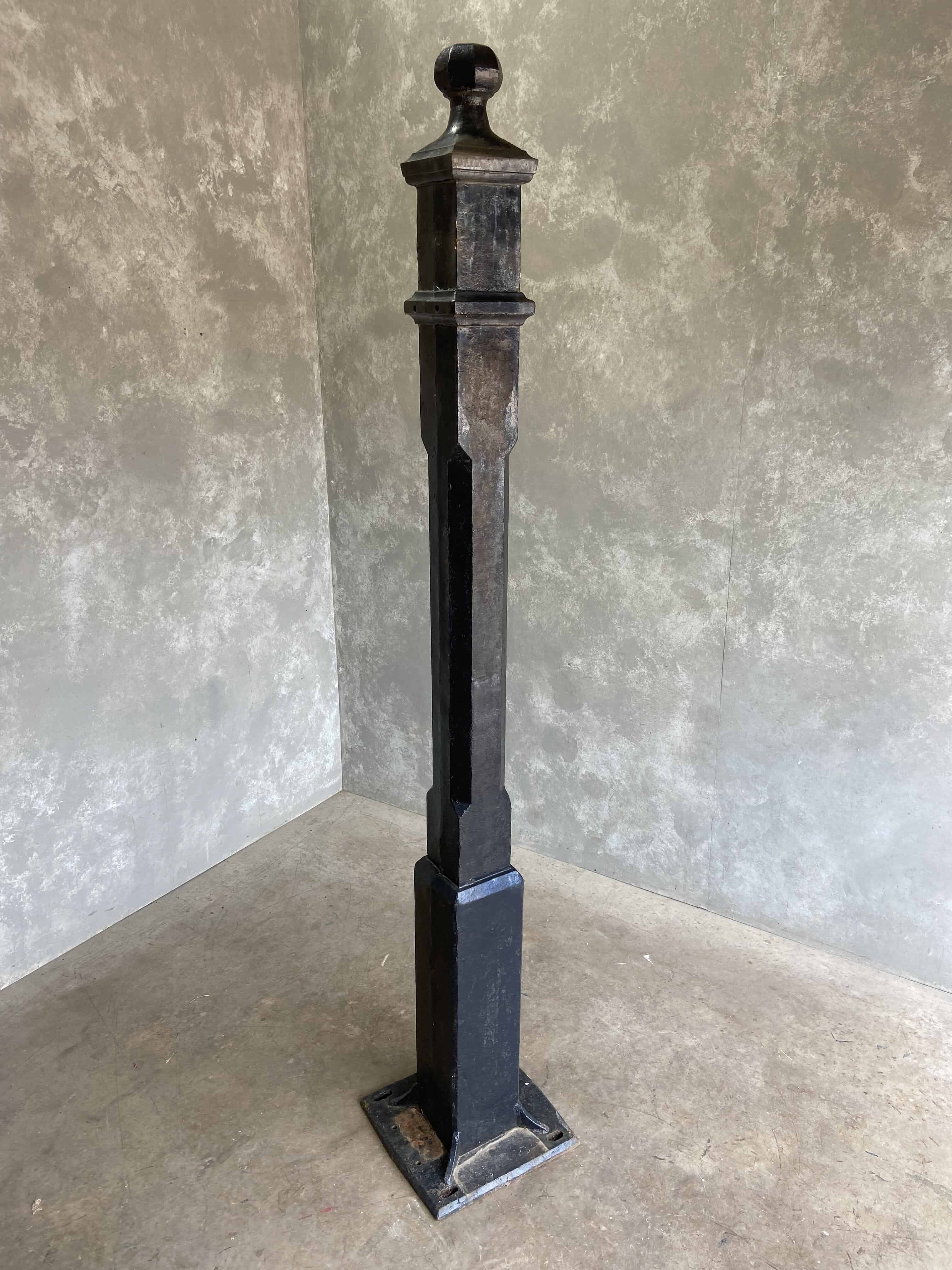 Large Cast Iron Gate Post
