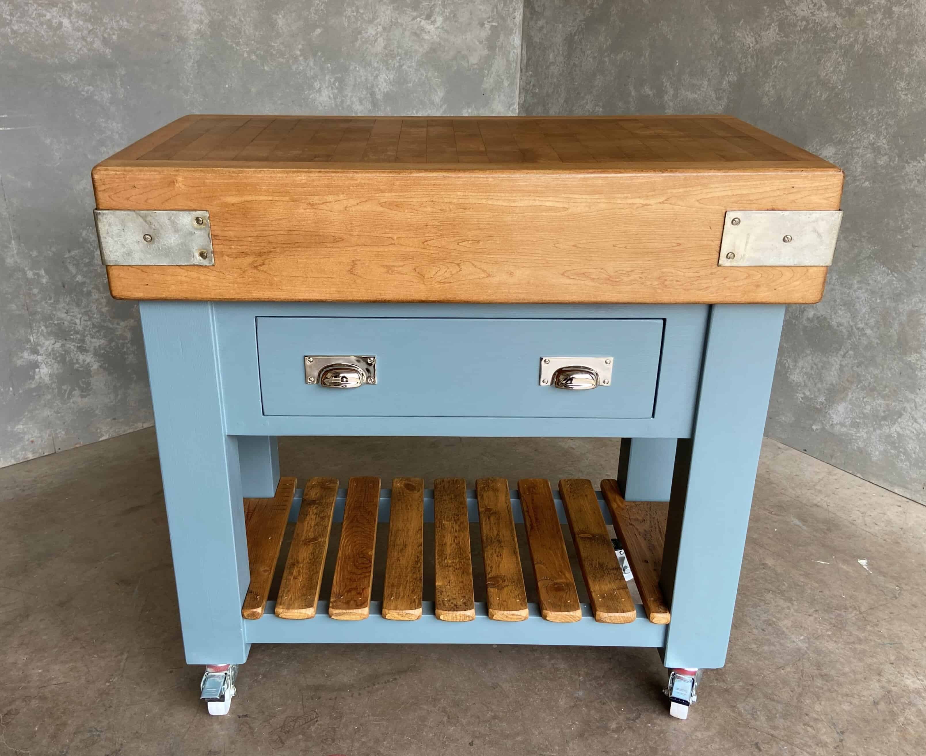 Original Maple Butchers Chopping Block on Bespoke Base