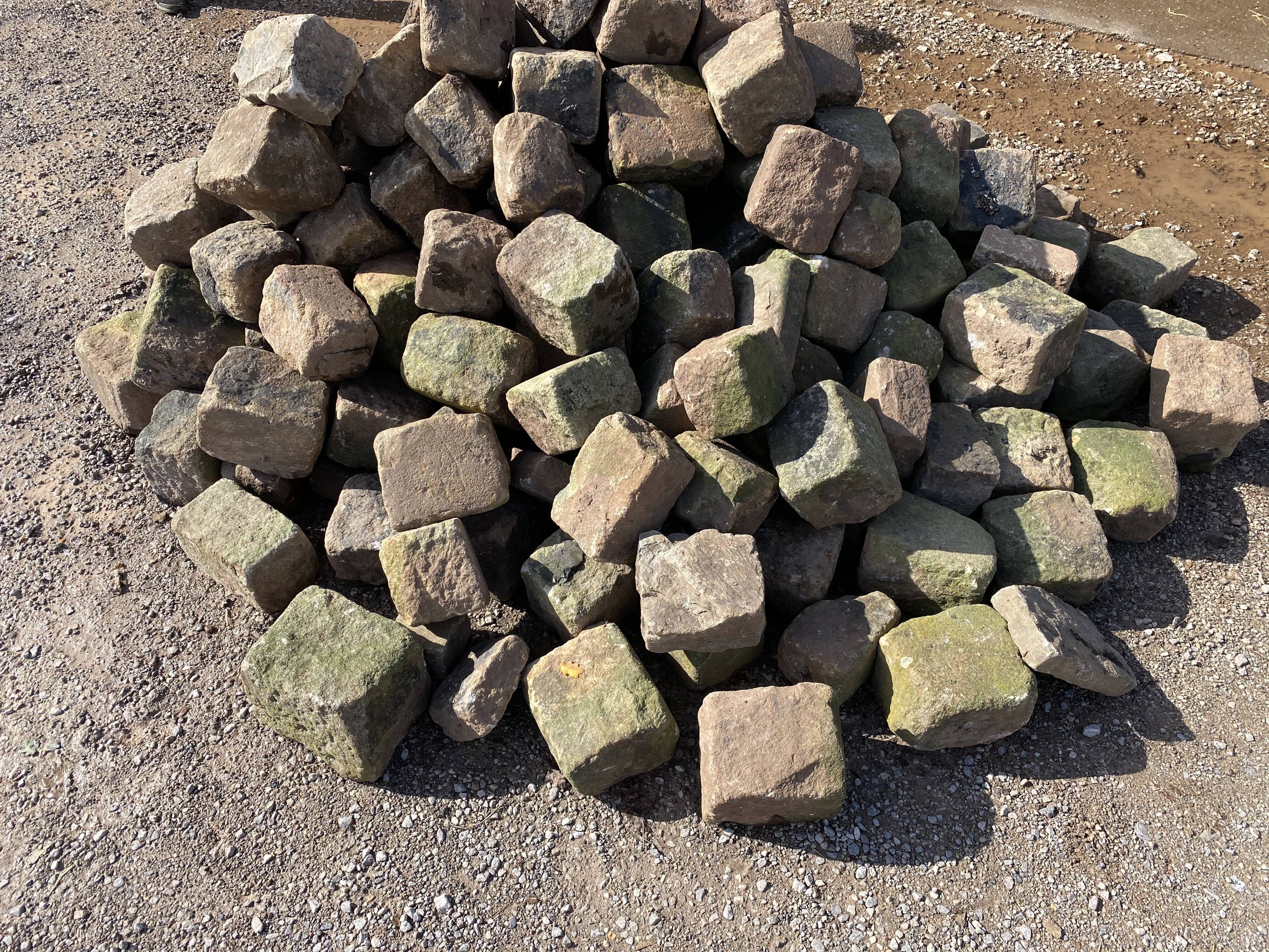 Set Of Original Reclaimed Random Size Walling Stone  - 9683