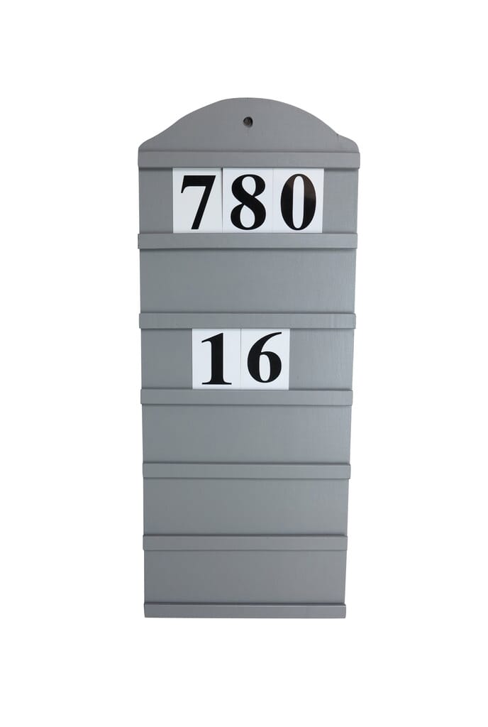Hand Painted Wall Mounted Church Hymn Board - 8543A