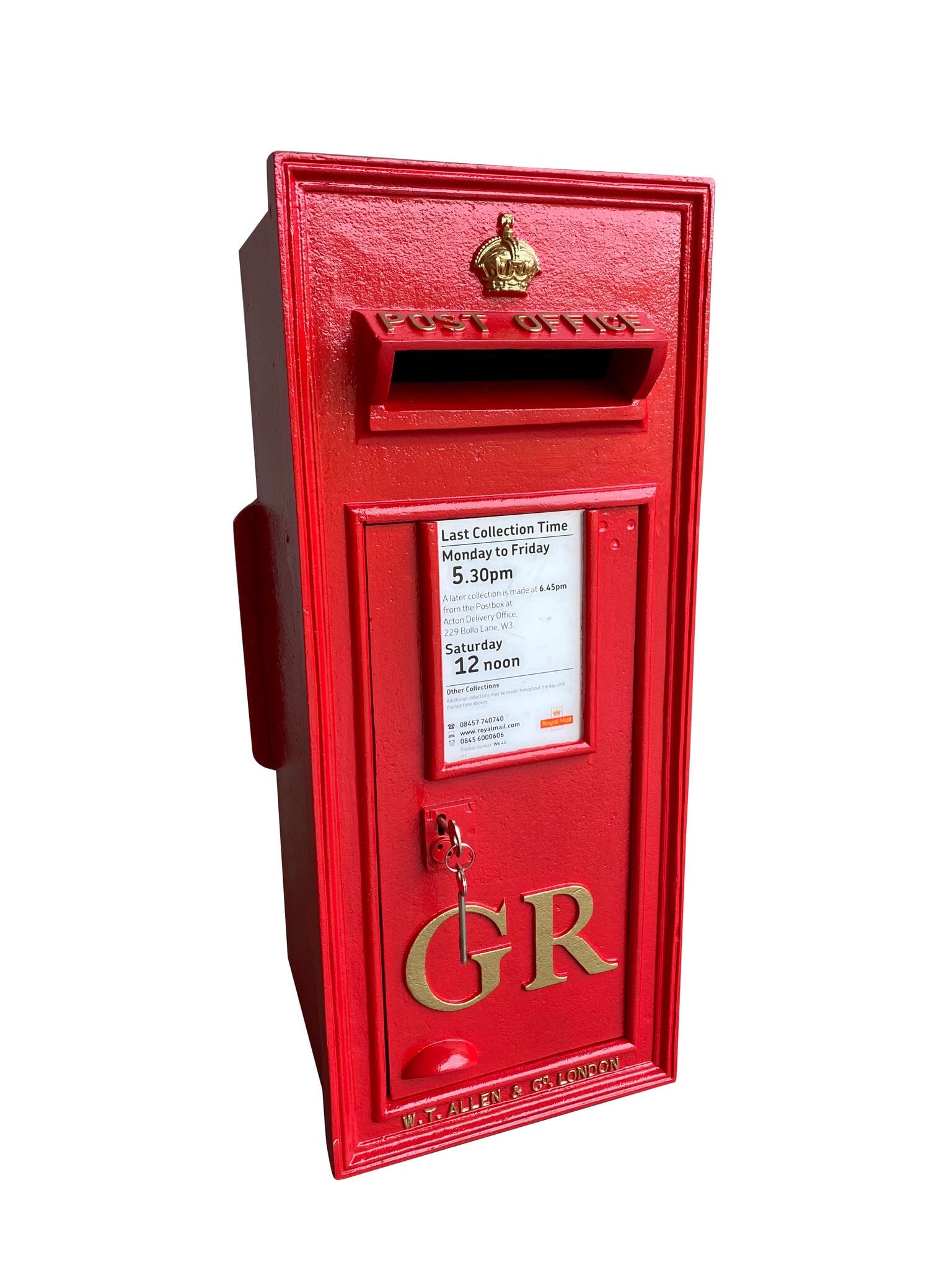 Original George 5th Wall Mounted Cast Iron Post Box - 8926A