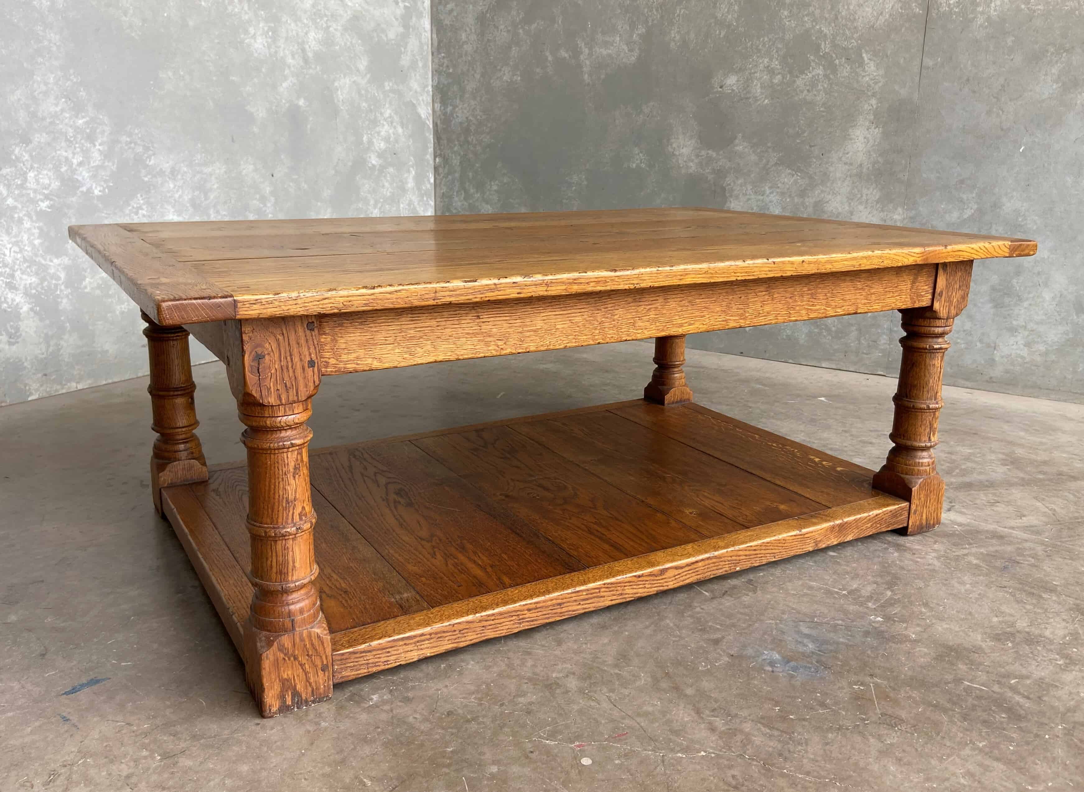 Handmade Reclaimed Large Oak Coffee Table