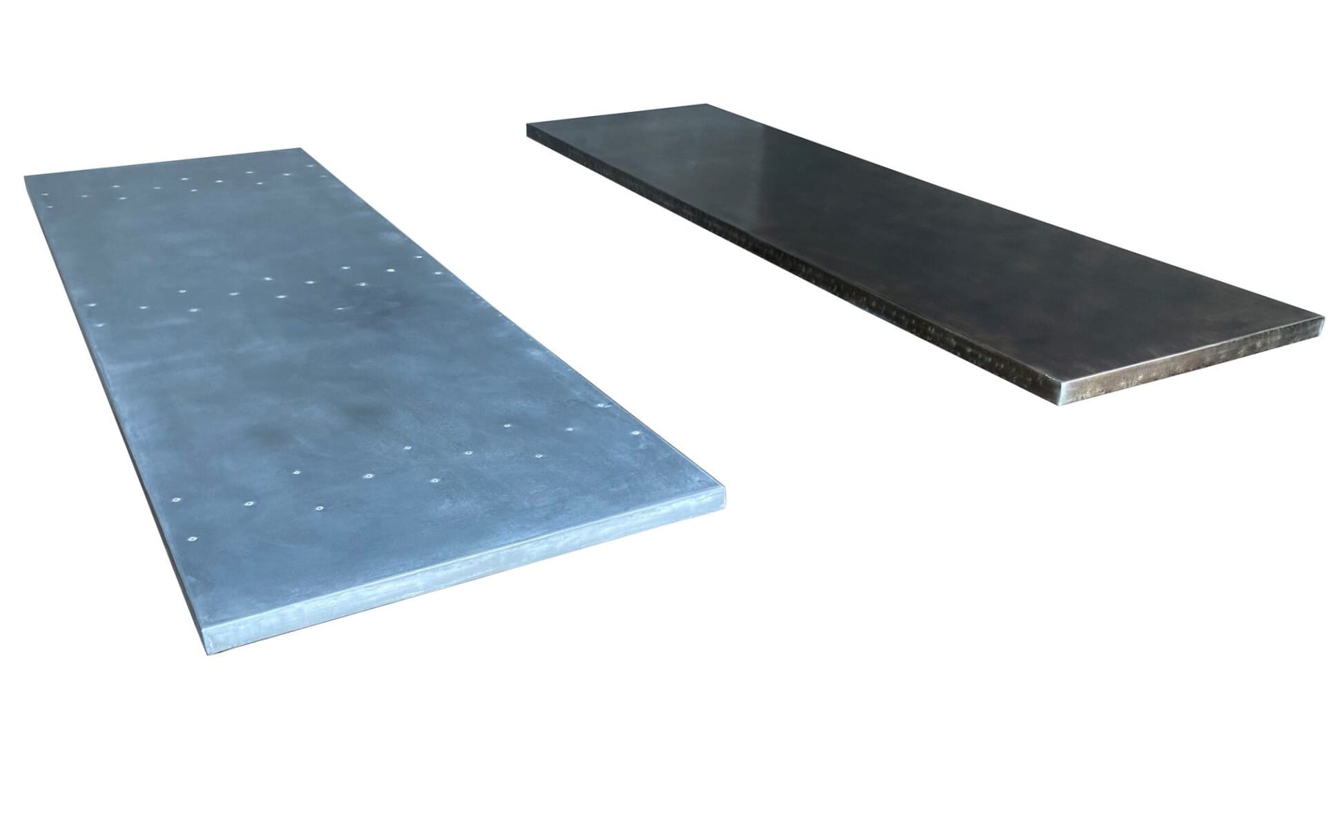 Distressed Zinc & Antiqued Zinc Table Or Desk Tops - 9678