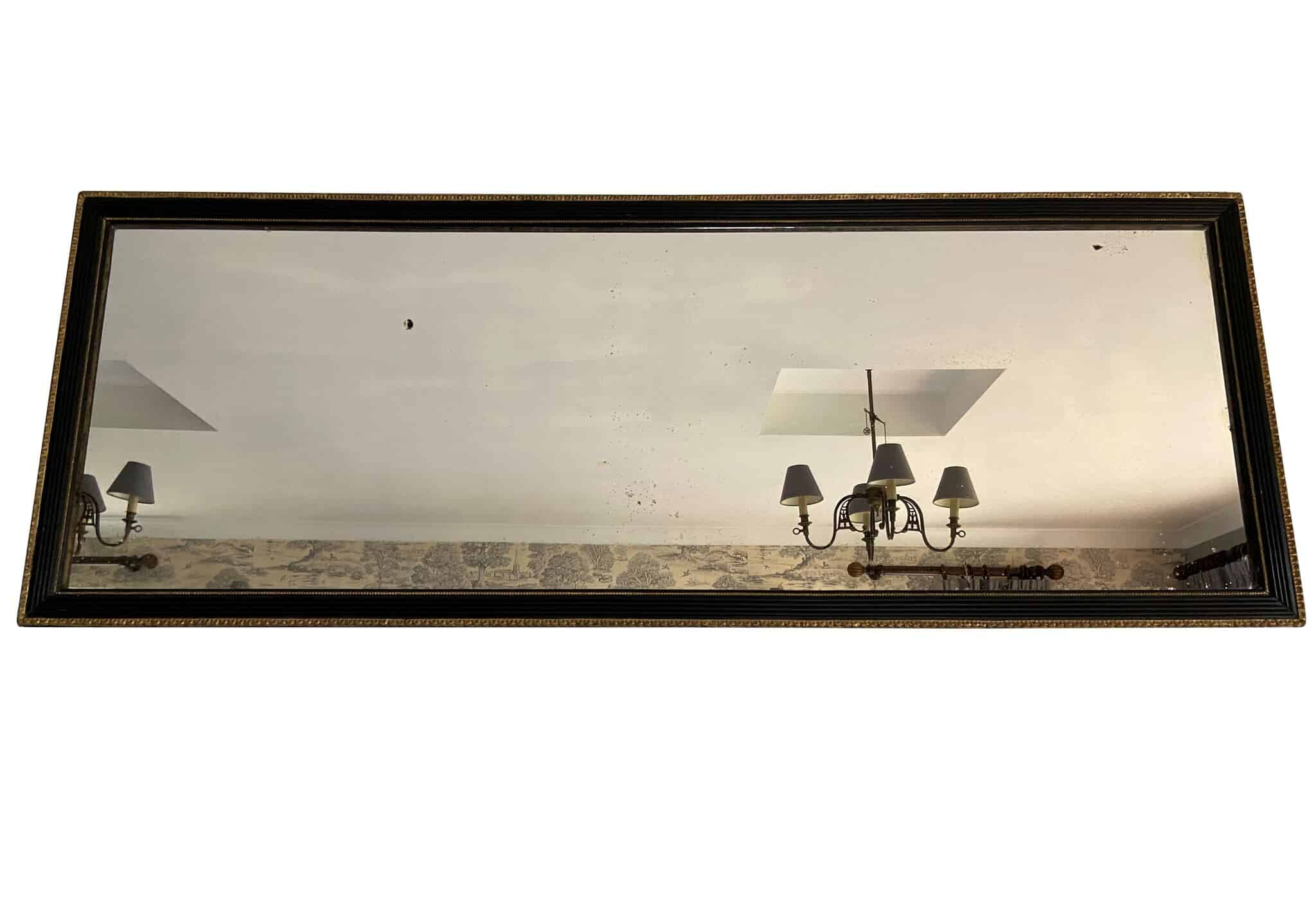 Antique Large Regency Overmantle / Wall Mirror
