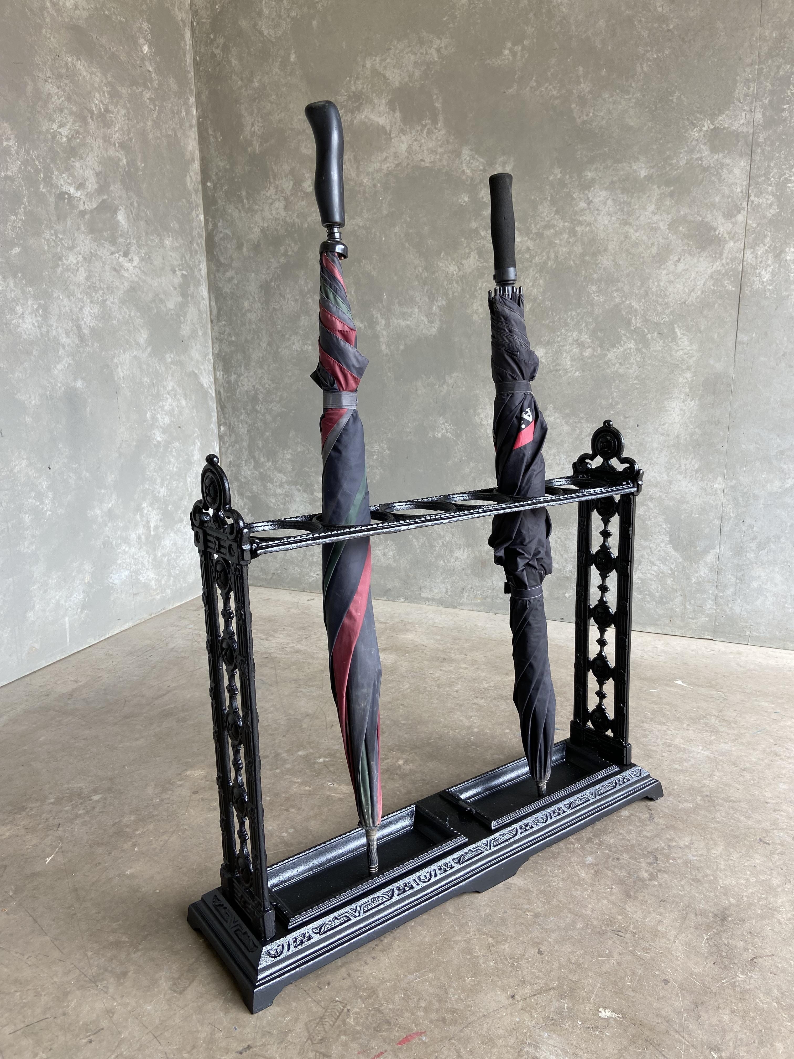 Antique Cast Iron Stick Or Umbrella Stand - 6386a