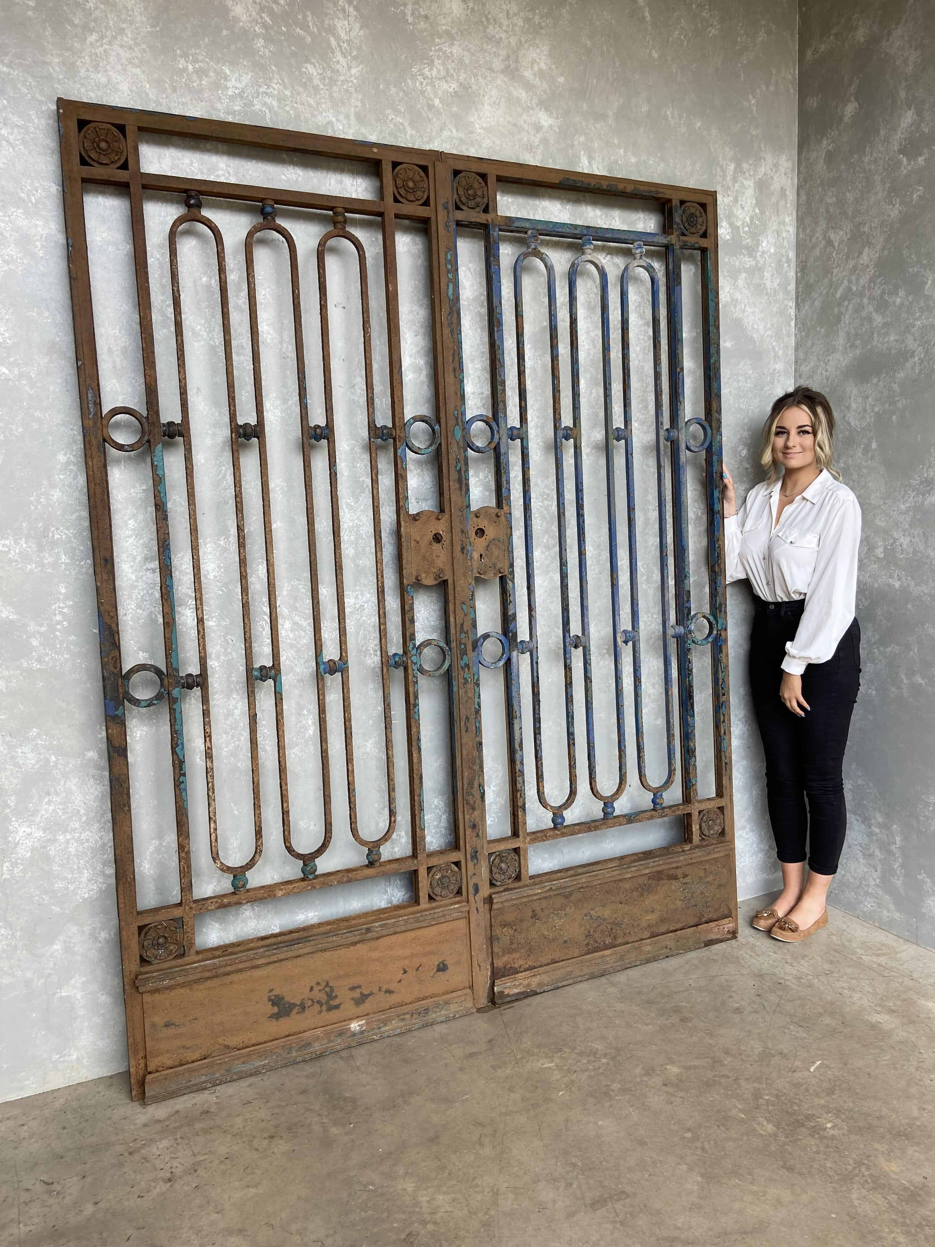 Reclaimed Victorian Decorative Iron Doors