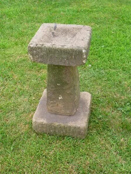 Antique Reclaimed and Salvaged Stone Bird Bath - 4116