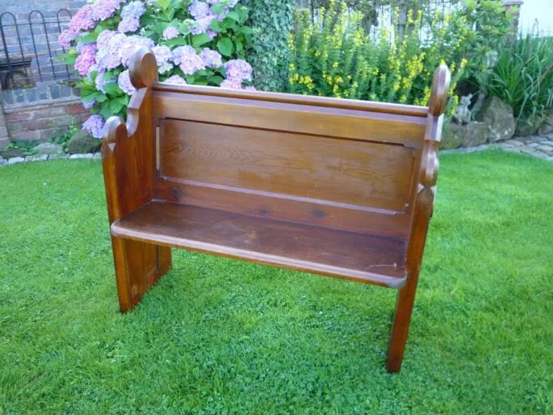 Reclaimed Antique Used Pitch Pine Church Pew - Circa 1885 - 4161
