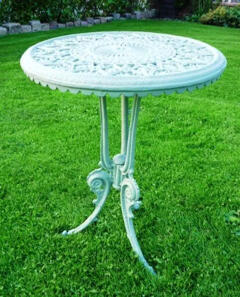 Antique reclaimed cast iron garden table - 4148