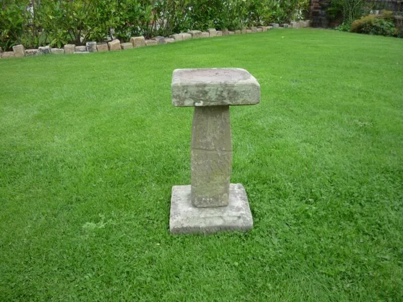 Salvaged antique stone bird bath - 4201