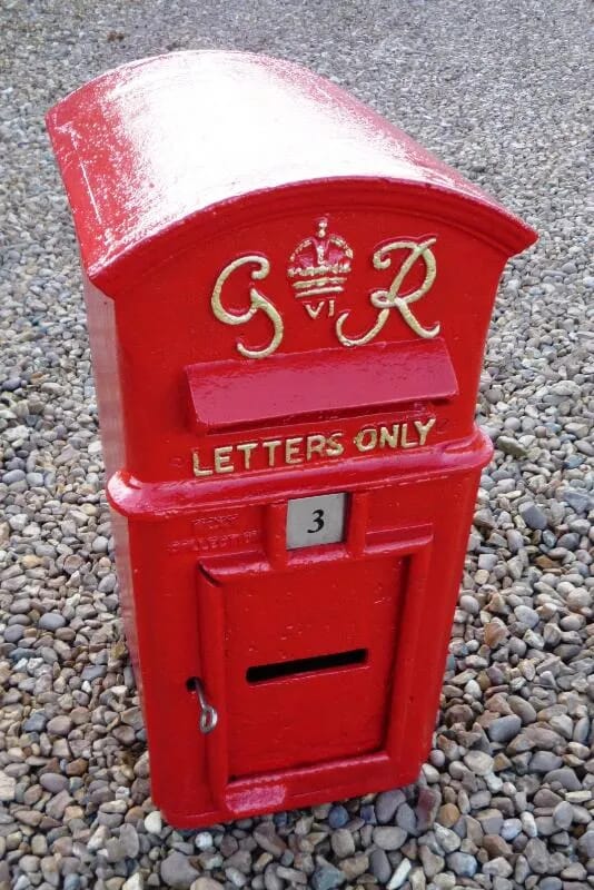 Original George 6th Cast Iron Post Box - 4135