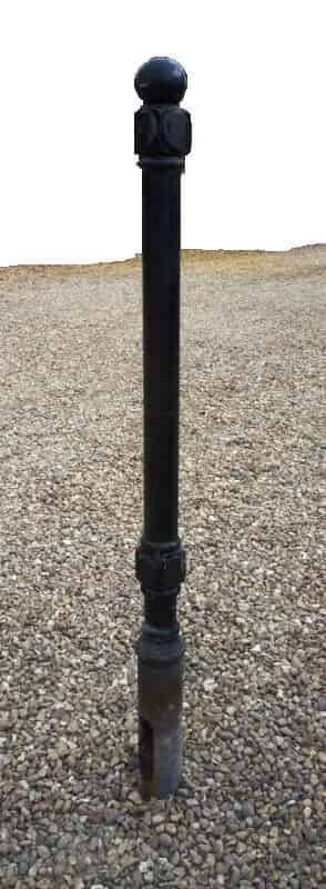 Antique reclaimed cast iron bollards