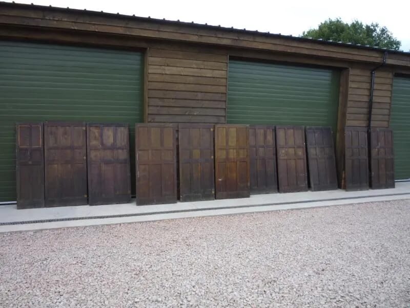Solid oak antique reclaimed wall panelling - 4247