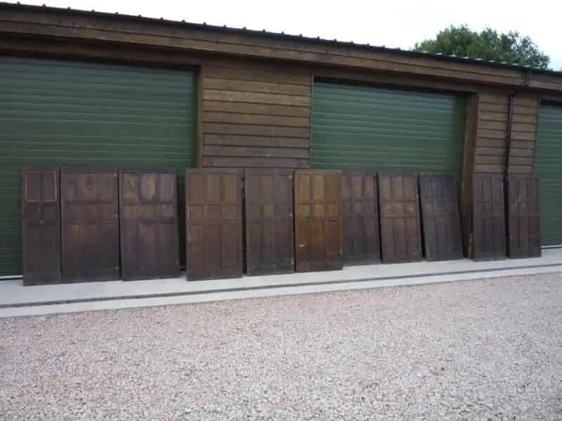 Solid oak antique reclaimed wall panelling