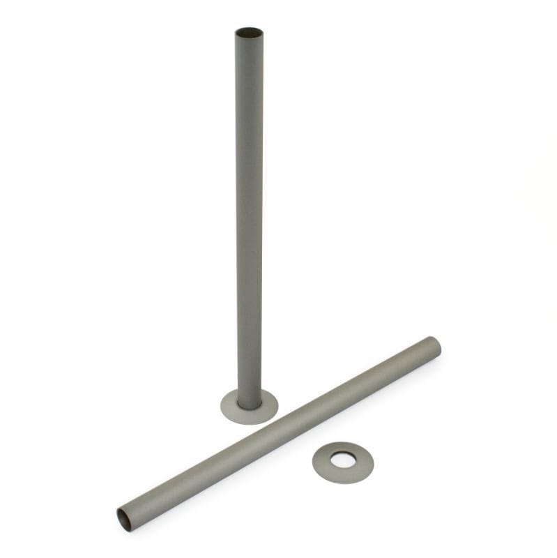 300mm Long Matte Metallic Grey Pipe Sleeving Kit - SKLMMG
