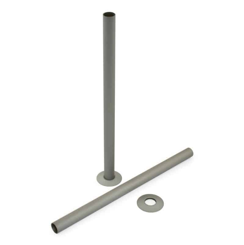 300mm Long Matte Metallic Grey Pipe Sleeving Kit