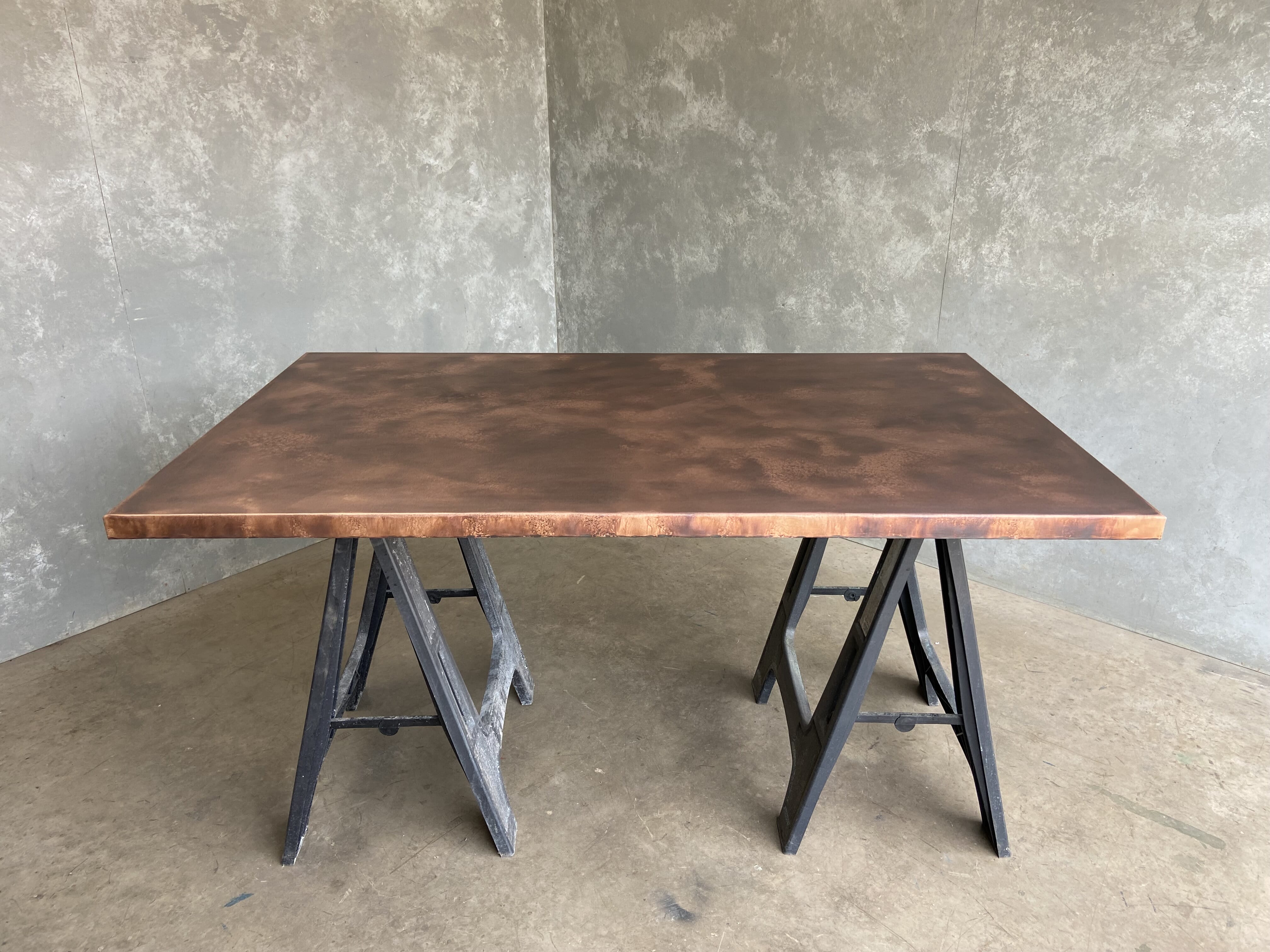 Bespoke Antique Copper Kitchen Countertop / Worktop  - D1998