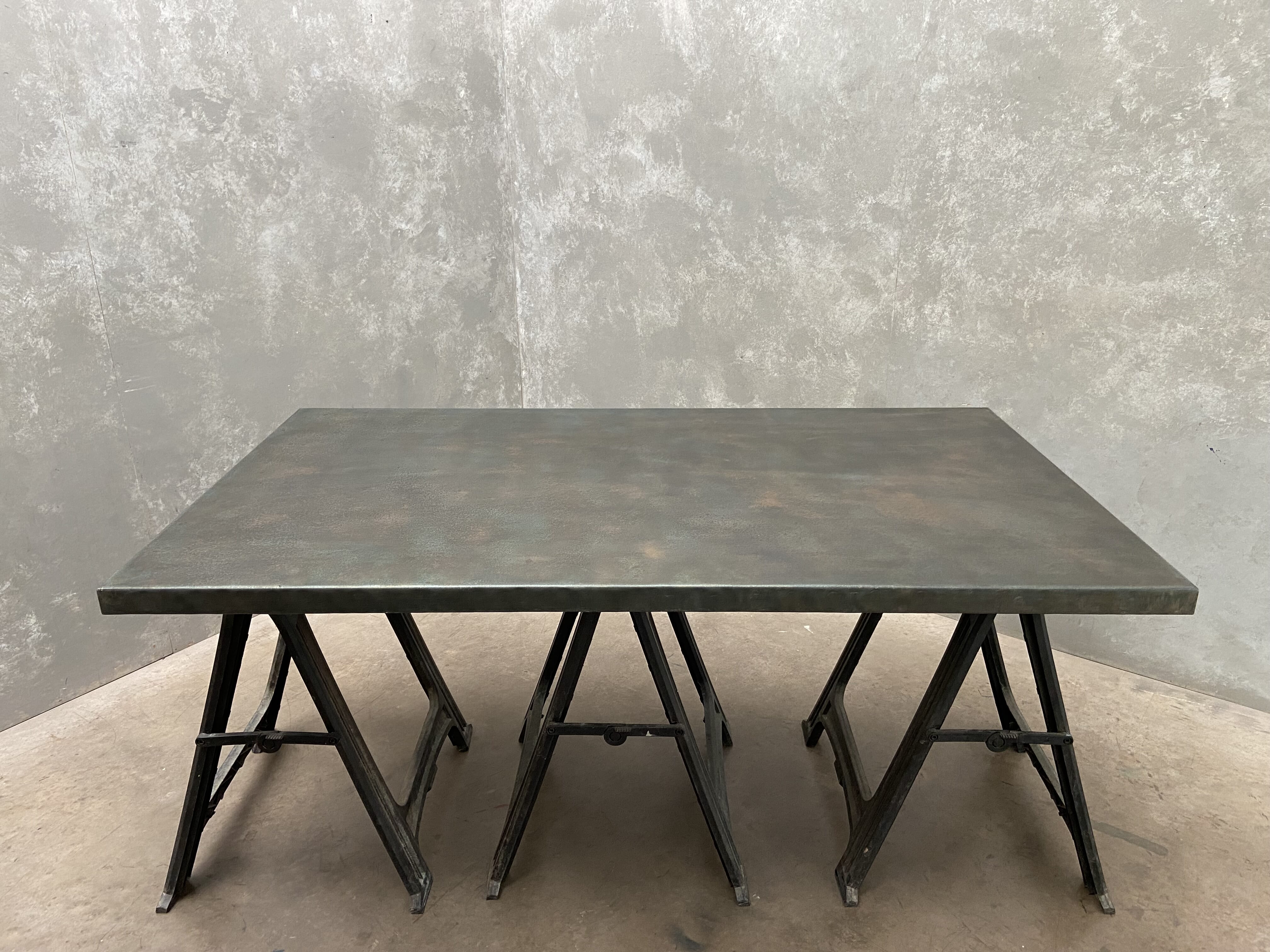Bespoke Handmade Antique Zinc Thick Worktop - D1999