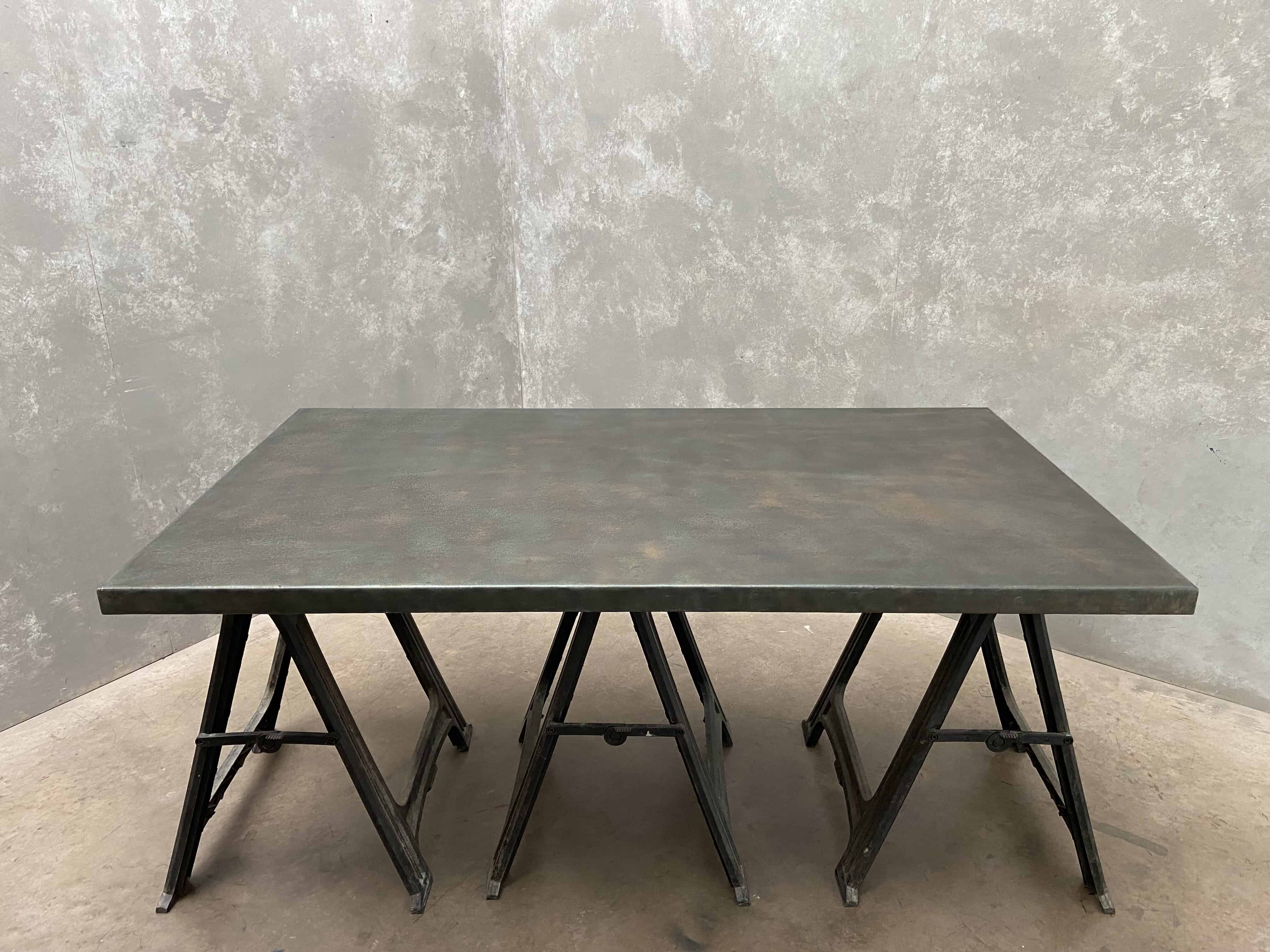 Bespoke Handmade Antique Zinc Thick Worktop