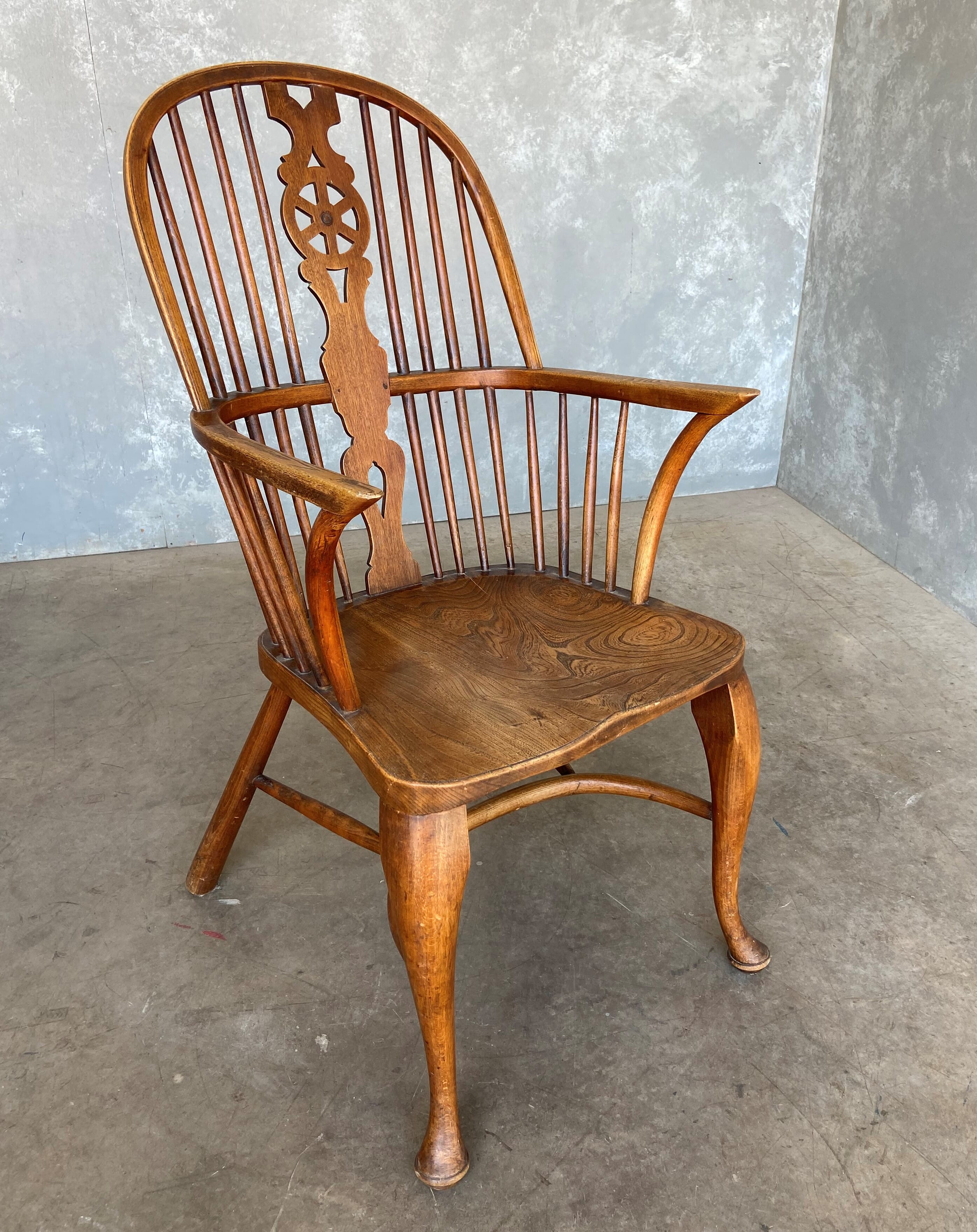 Original Victorian Elm Kitchen Chair - 9704