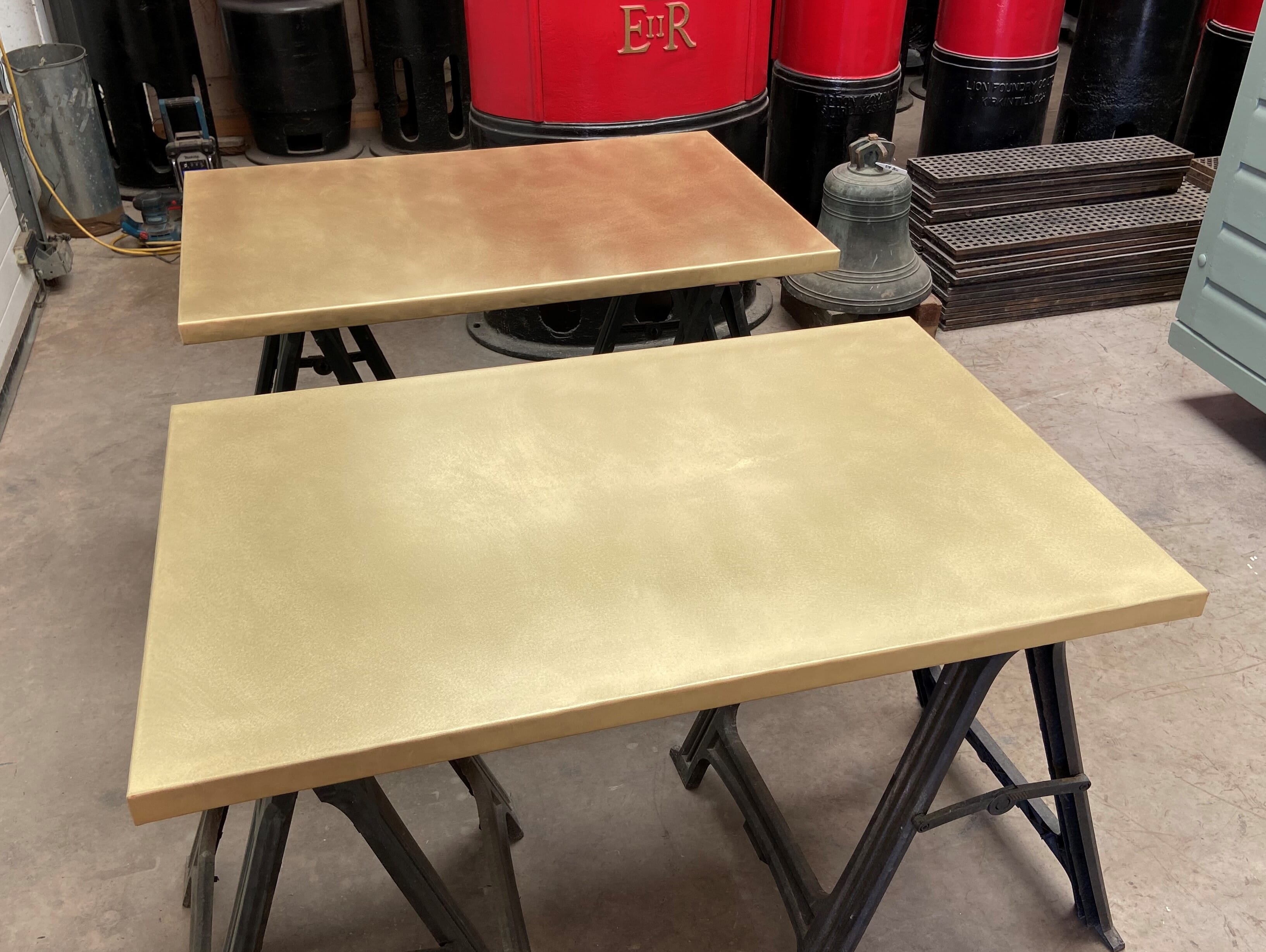 Bespoke Matt Brass Kitchen Tops - D2000