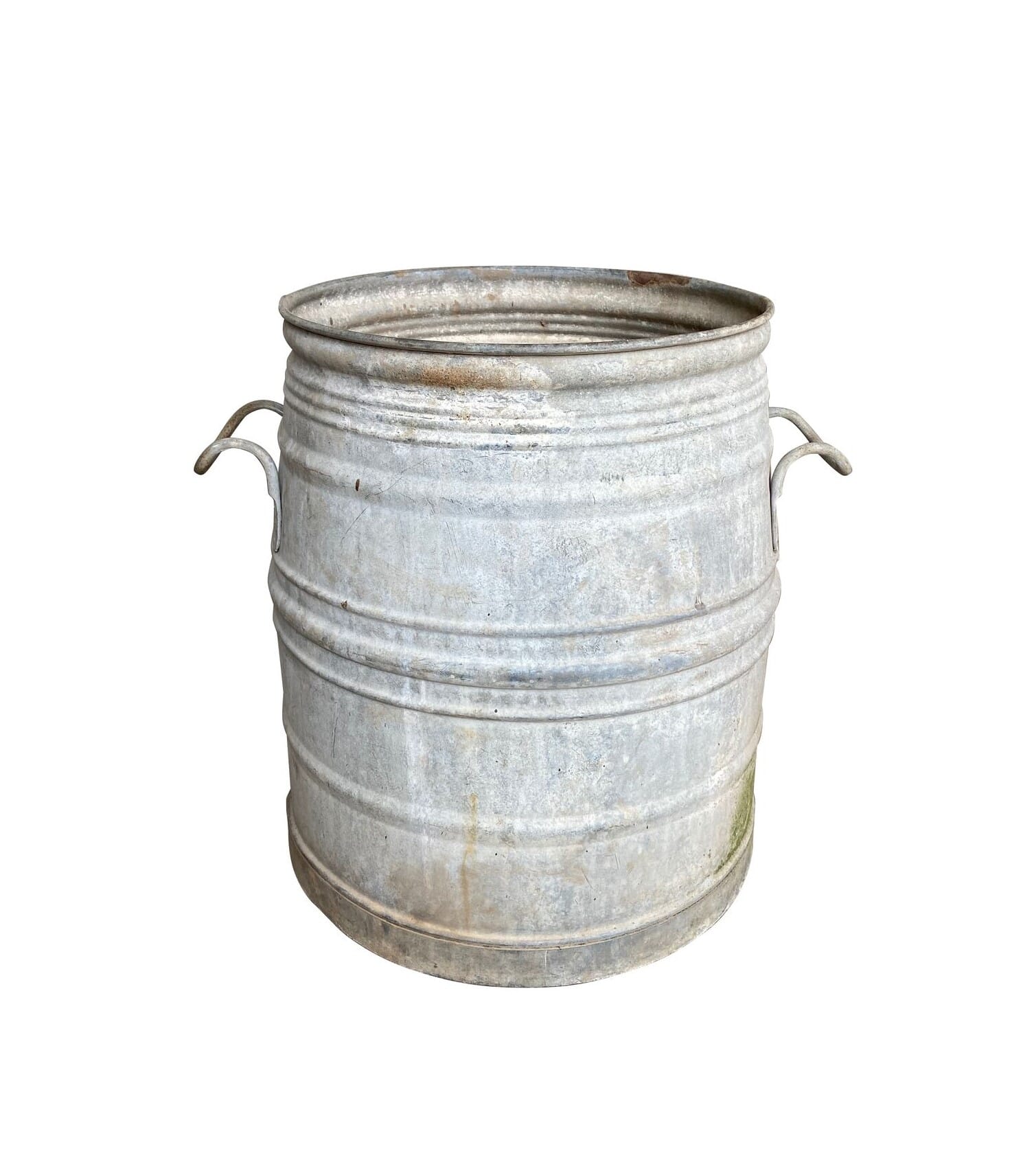 Antique Galvanised Garden Tub With Handles - 9718